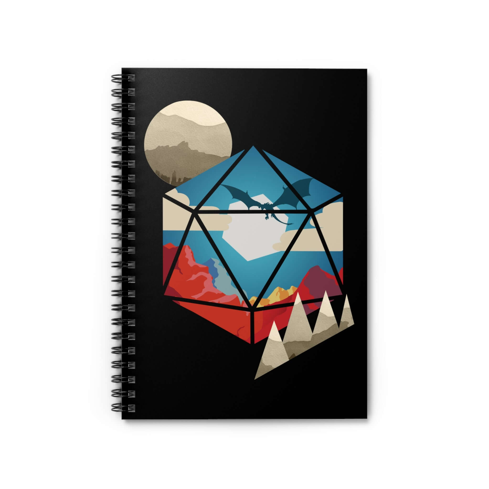 d20 World Spiral Notebook
