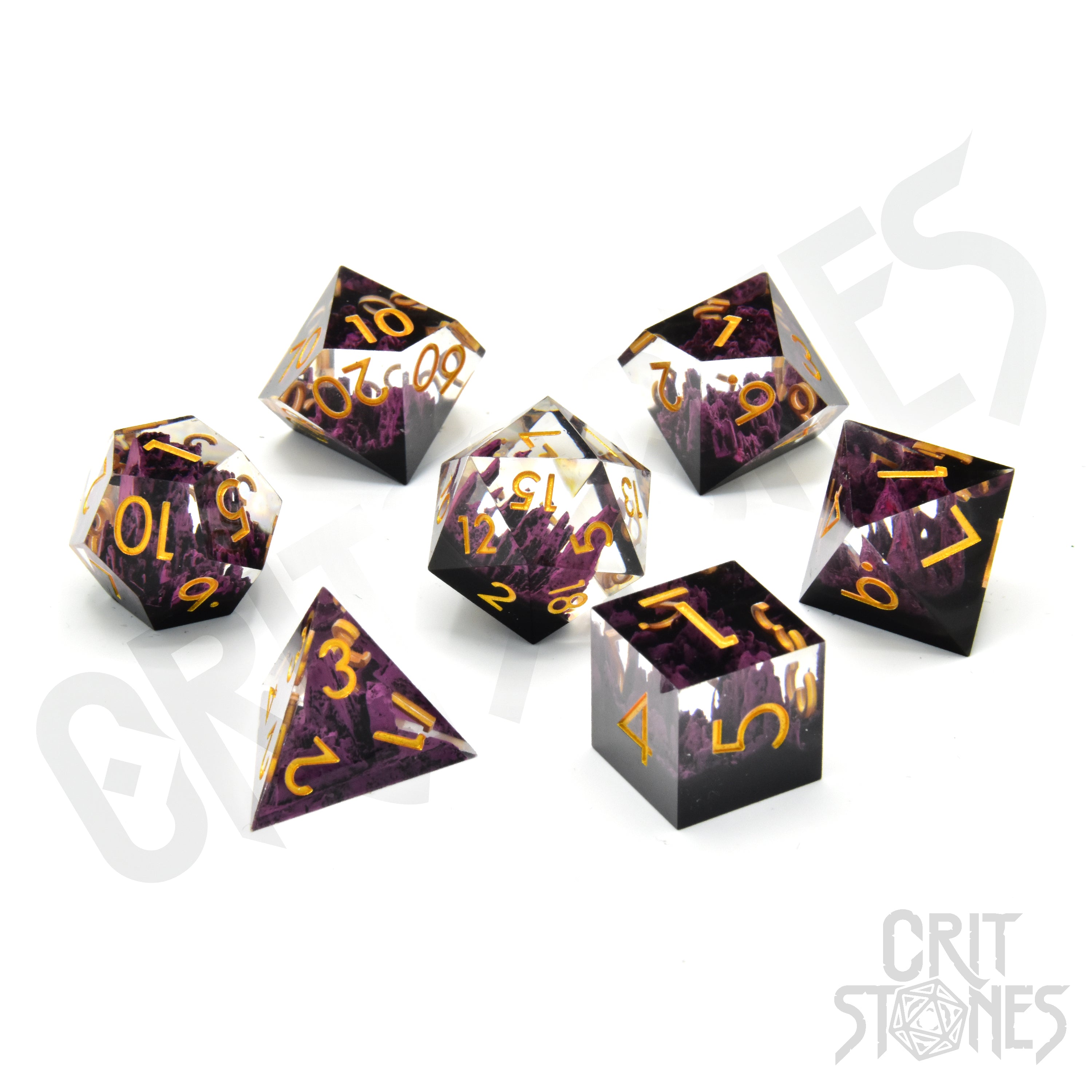 ShadowSpire Sharp Edge Resin RPG Dice Set