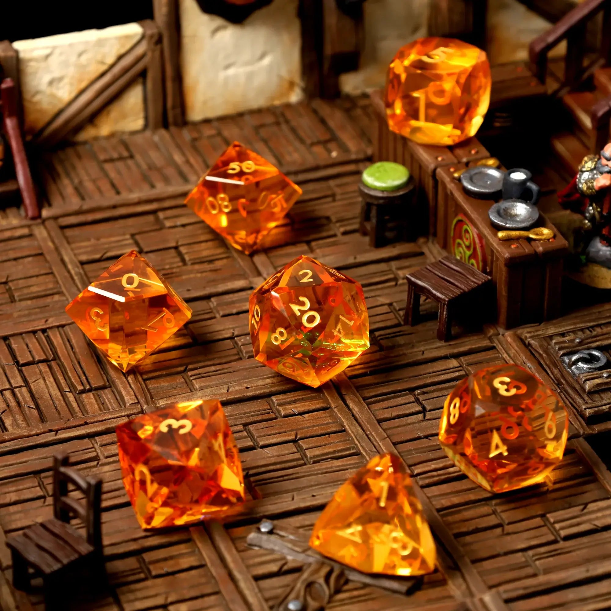 Solshard Sharp Edge Resin RPG Dice Set