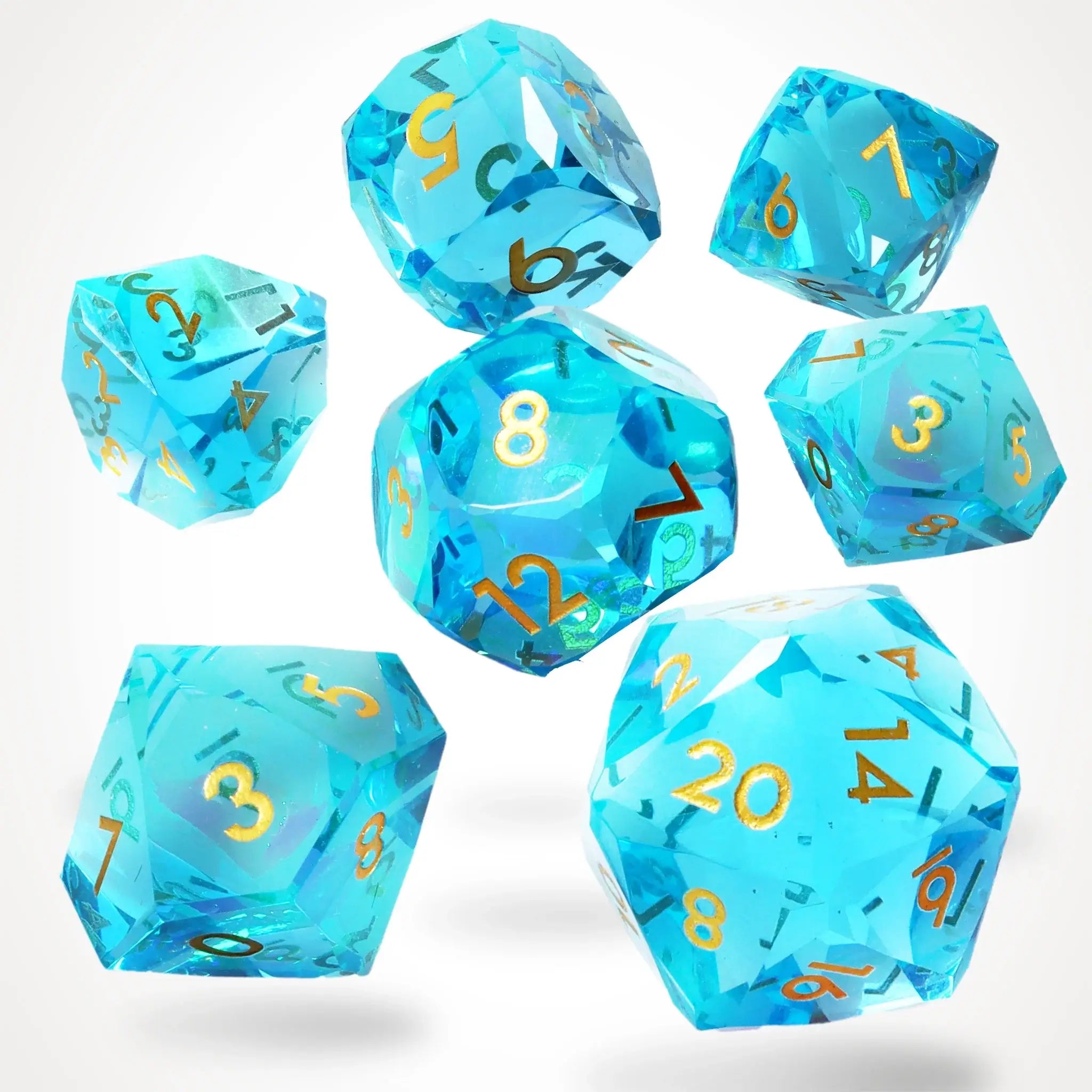 Crysalix Sharp Edge Resin RPG Dice Set