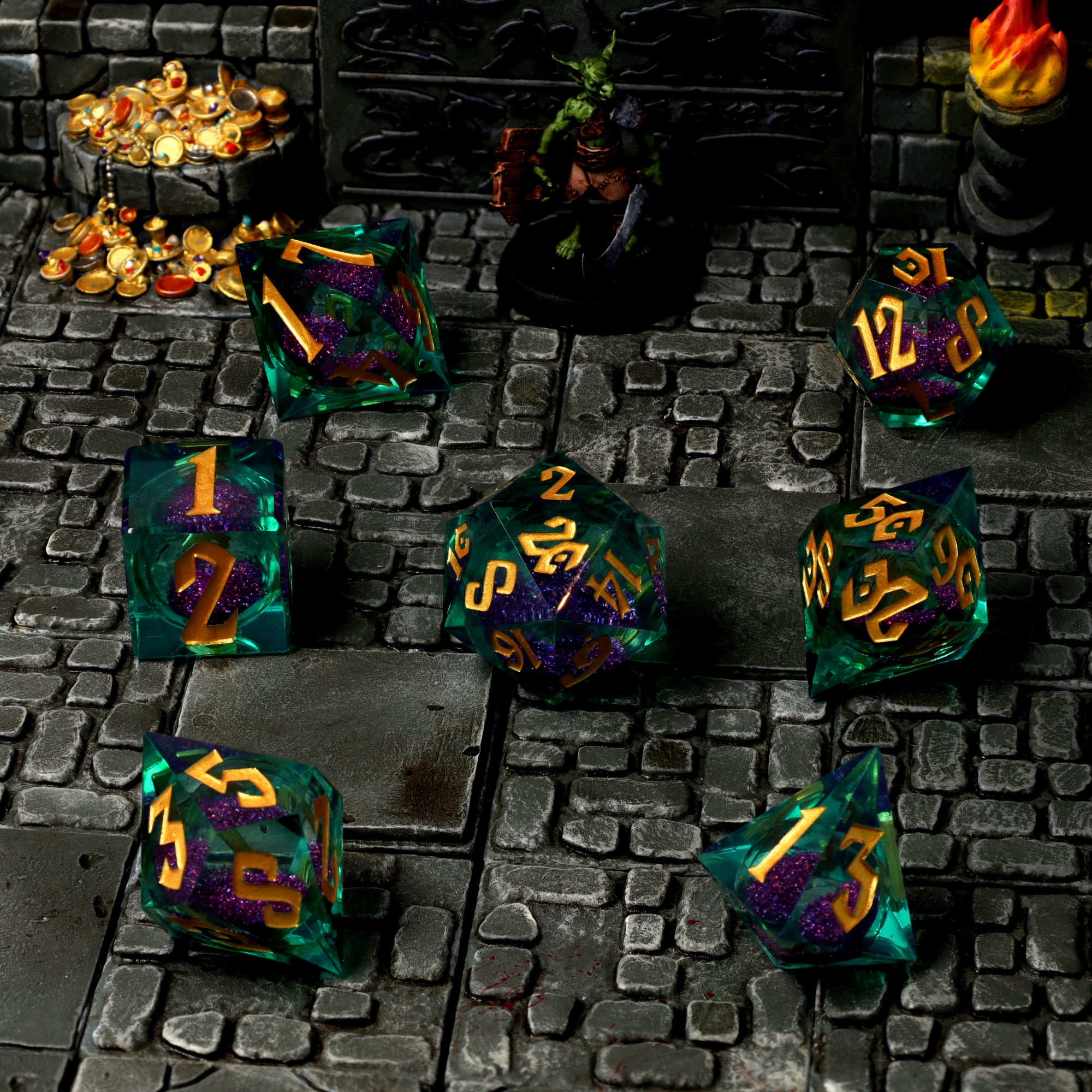 Planar Pulse dice in a scene