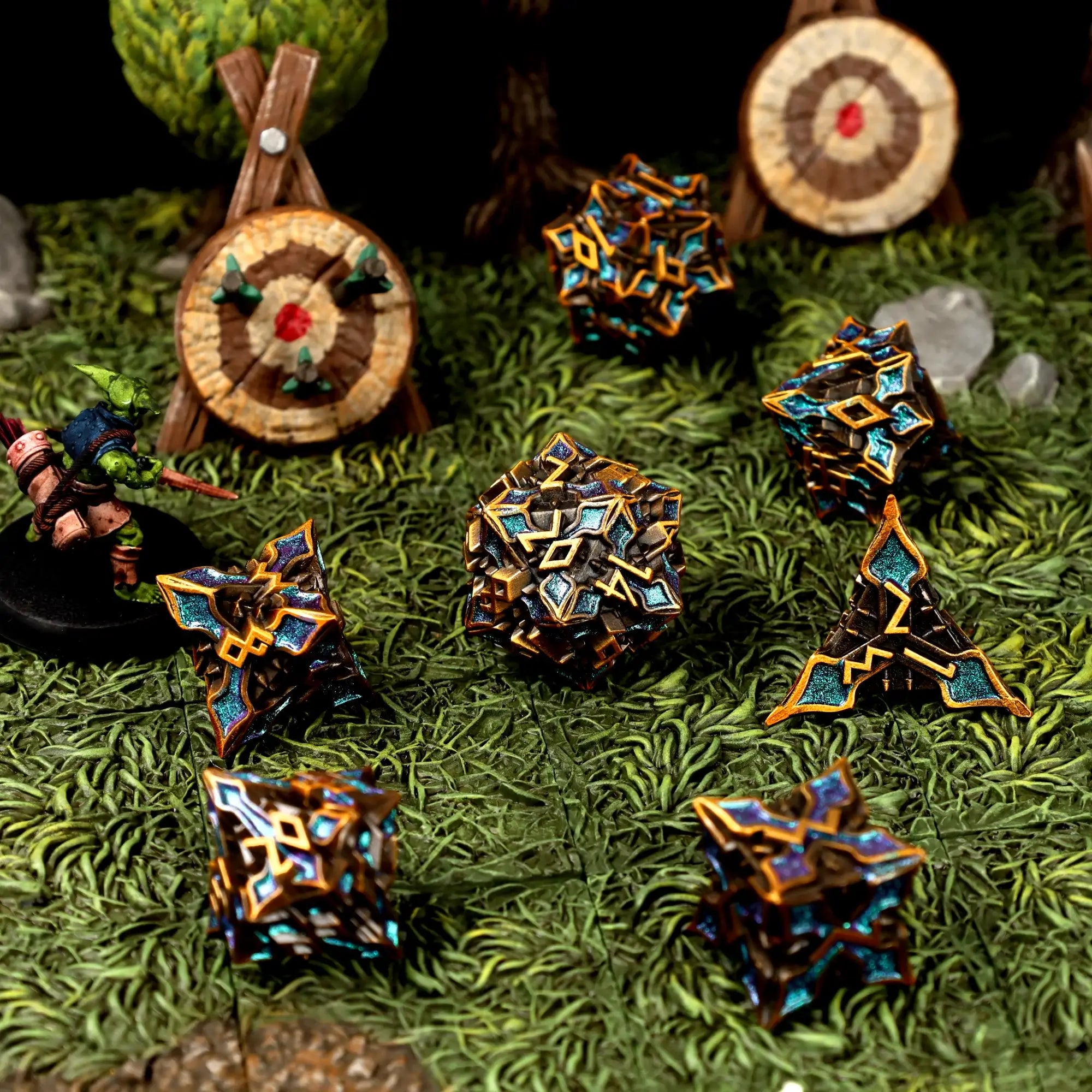 Celestial Alloy Metal RPG Dice Set