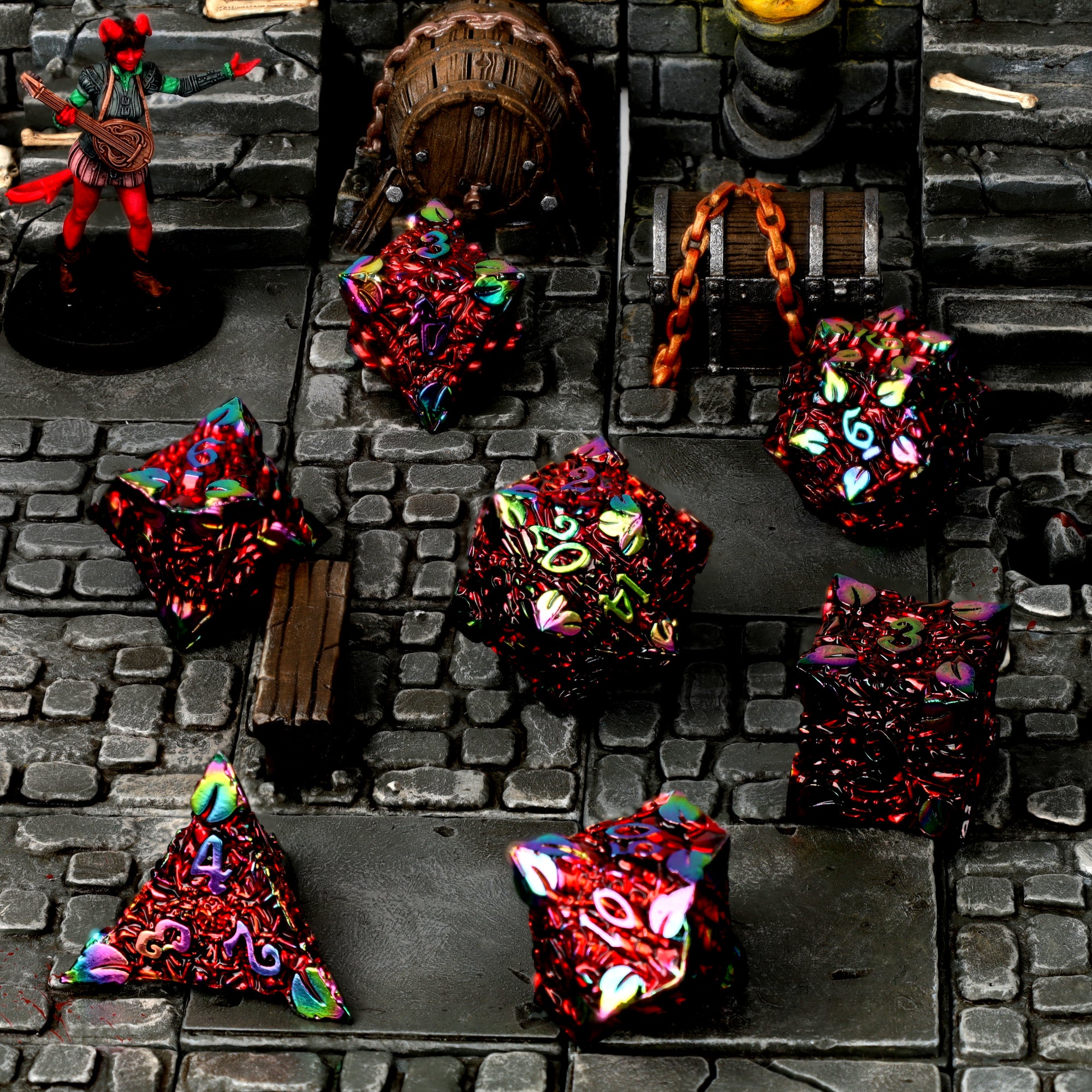 Bloodbriar Metal RPG Dice Set