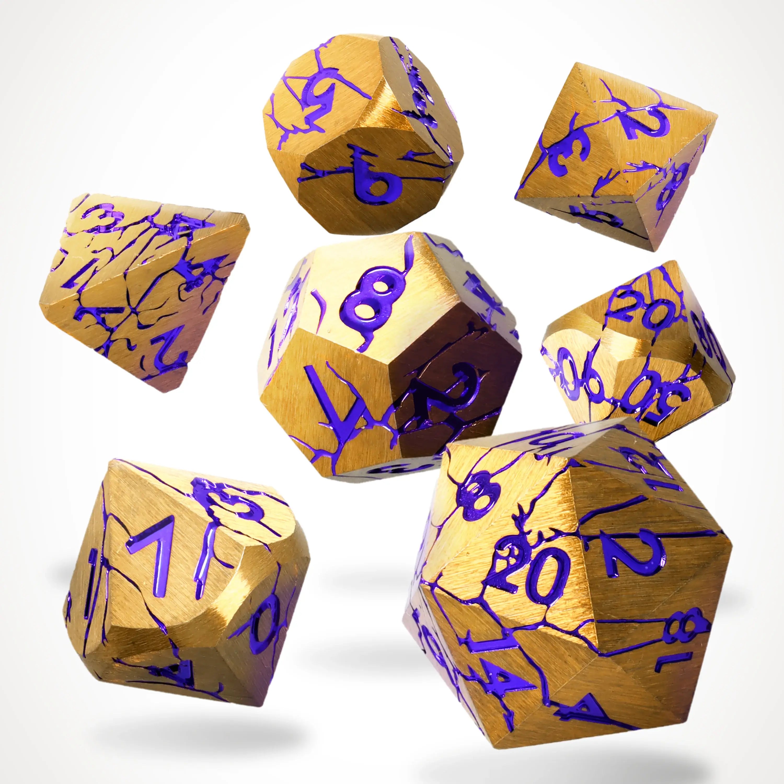 Shattered Sigils Metal RPG Dice Set