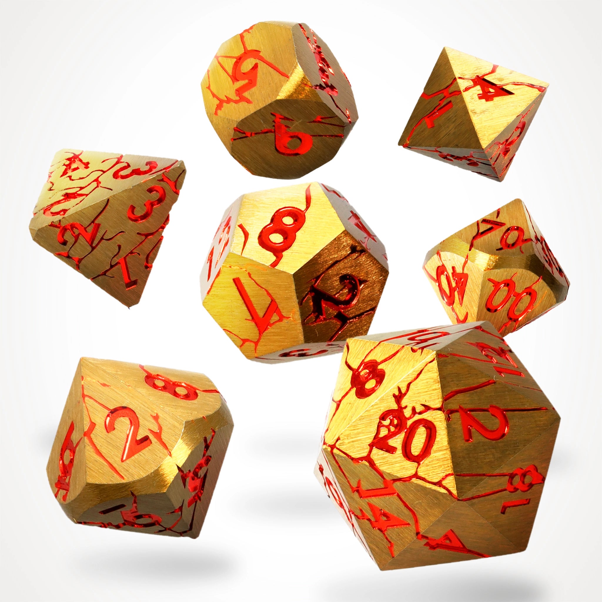 Rage Within Metal RPG Dice Set