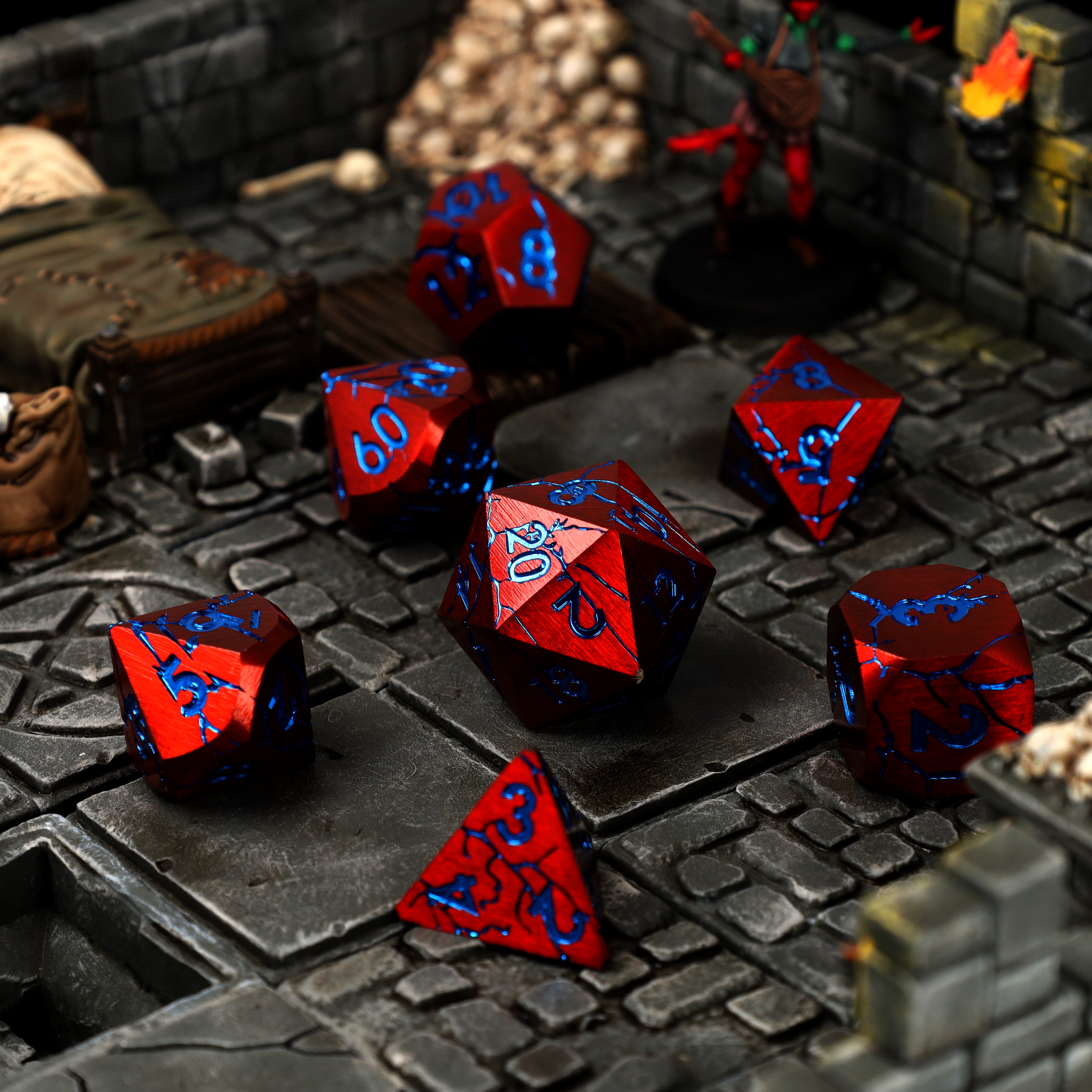 Ruptured Hell Metal RPG Dice Set
