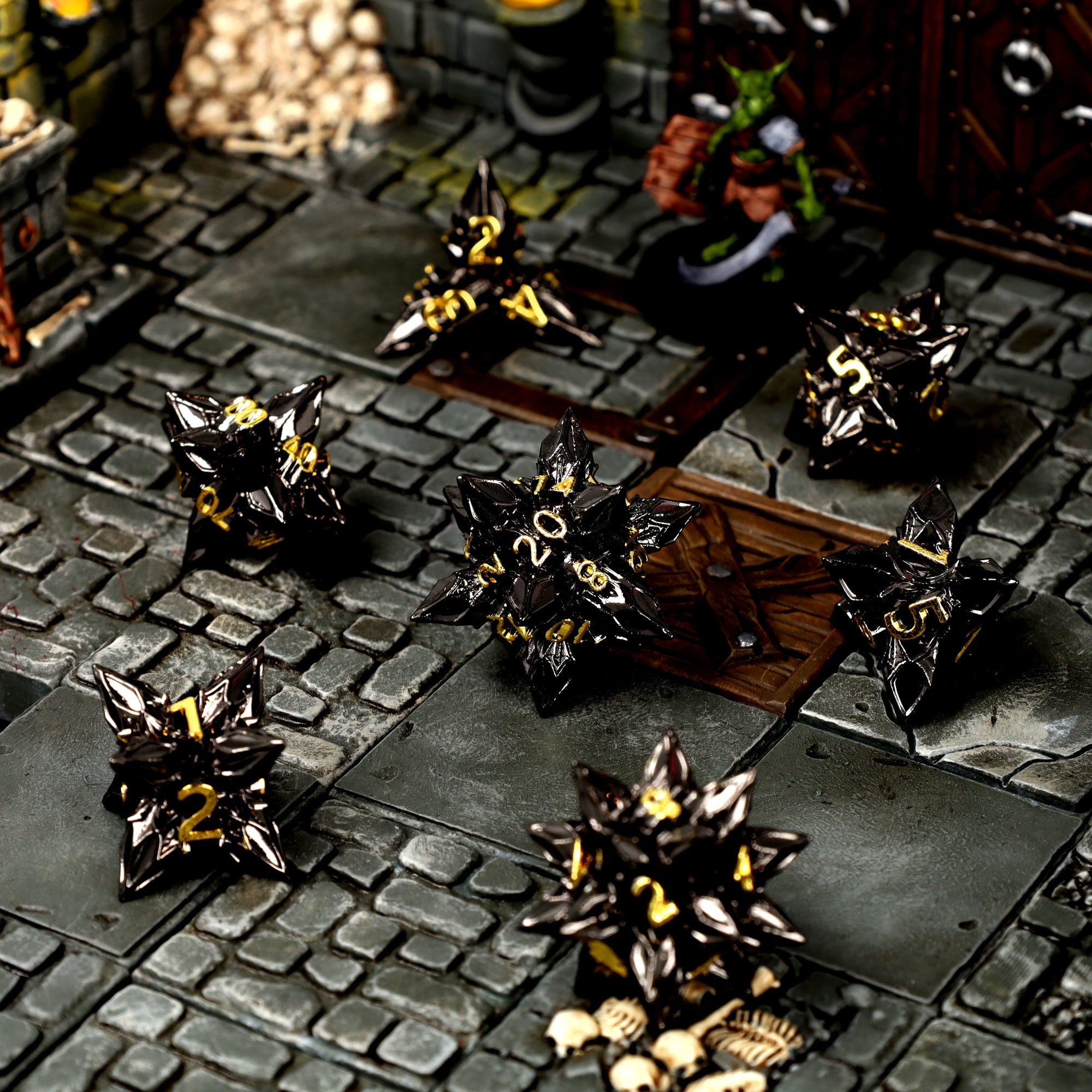 Royal Bane Metal RPG Dice Set