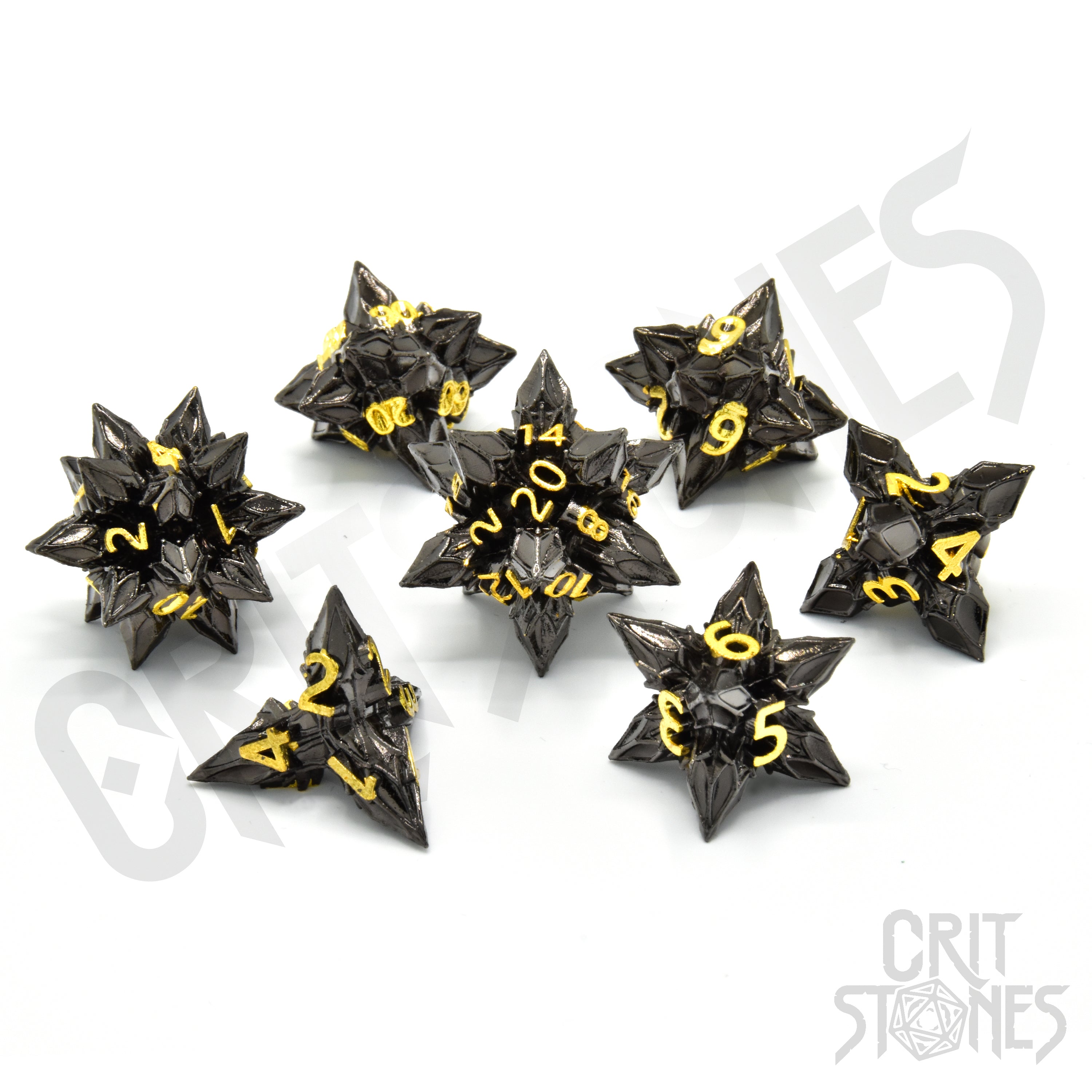 Royal Bane Metal RPG Dice Set