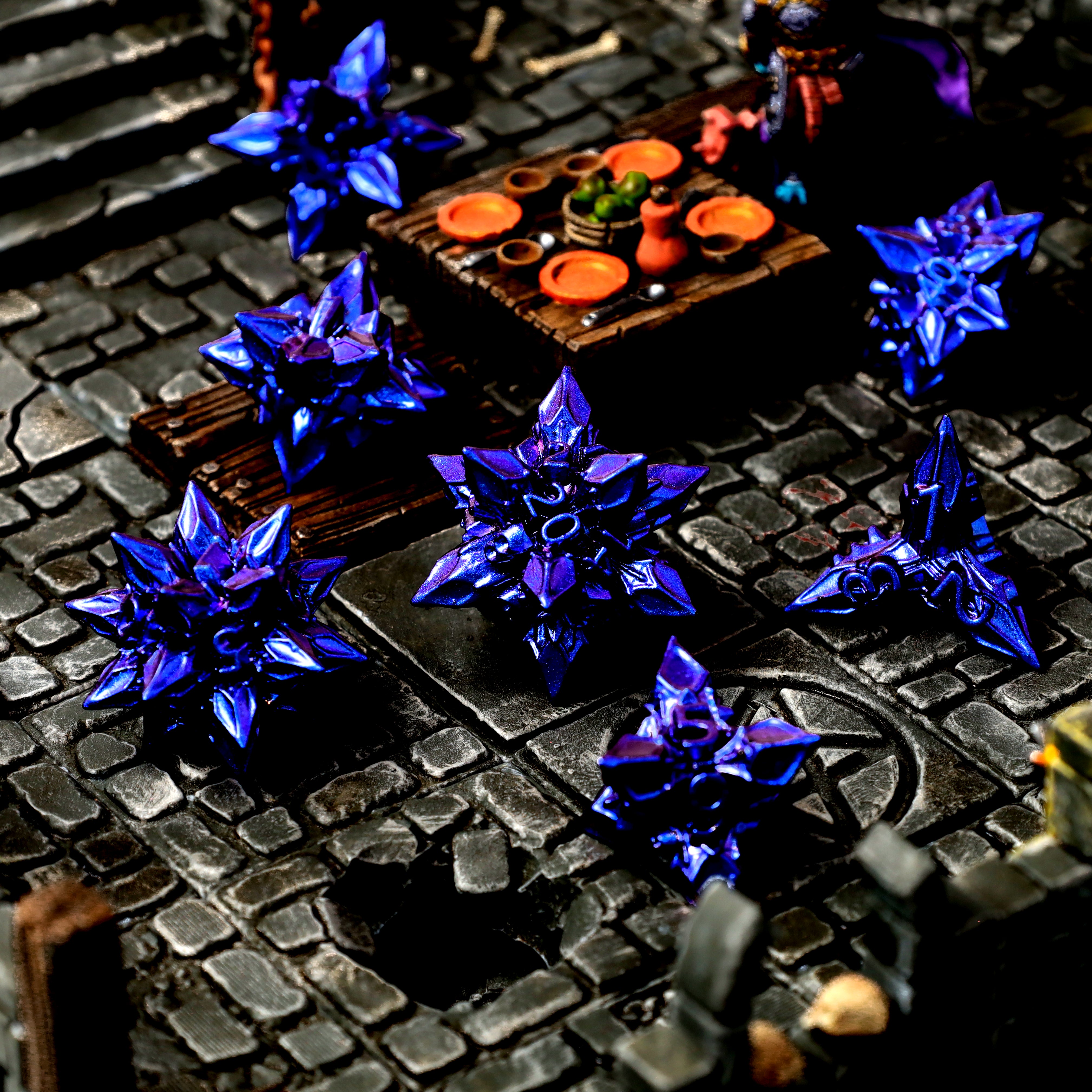 Runespike Bane Metal RPG Dice Set