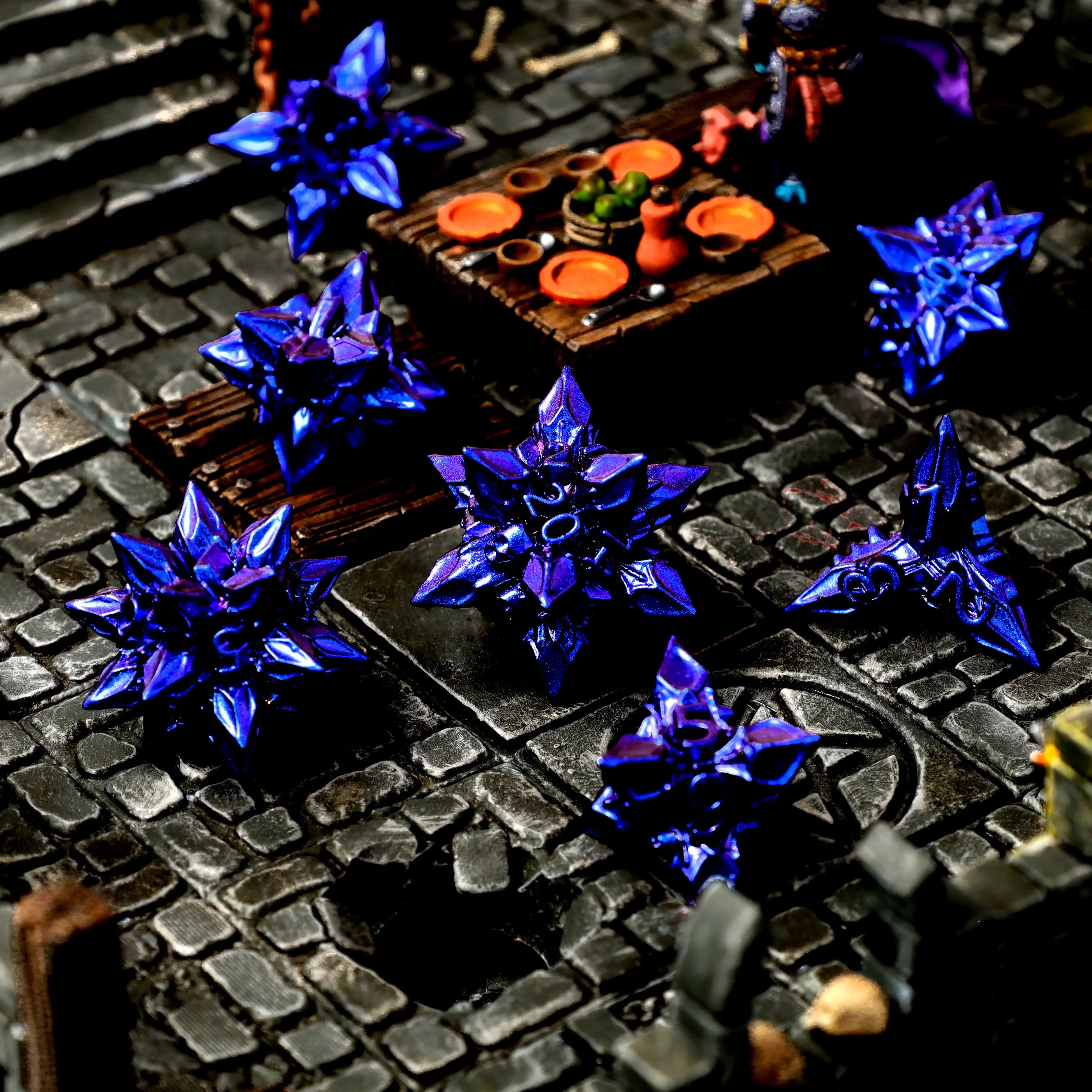 Runespike Bane Metal RPG Dice Set