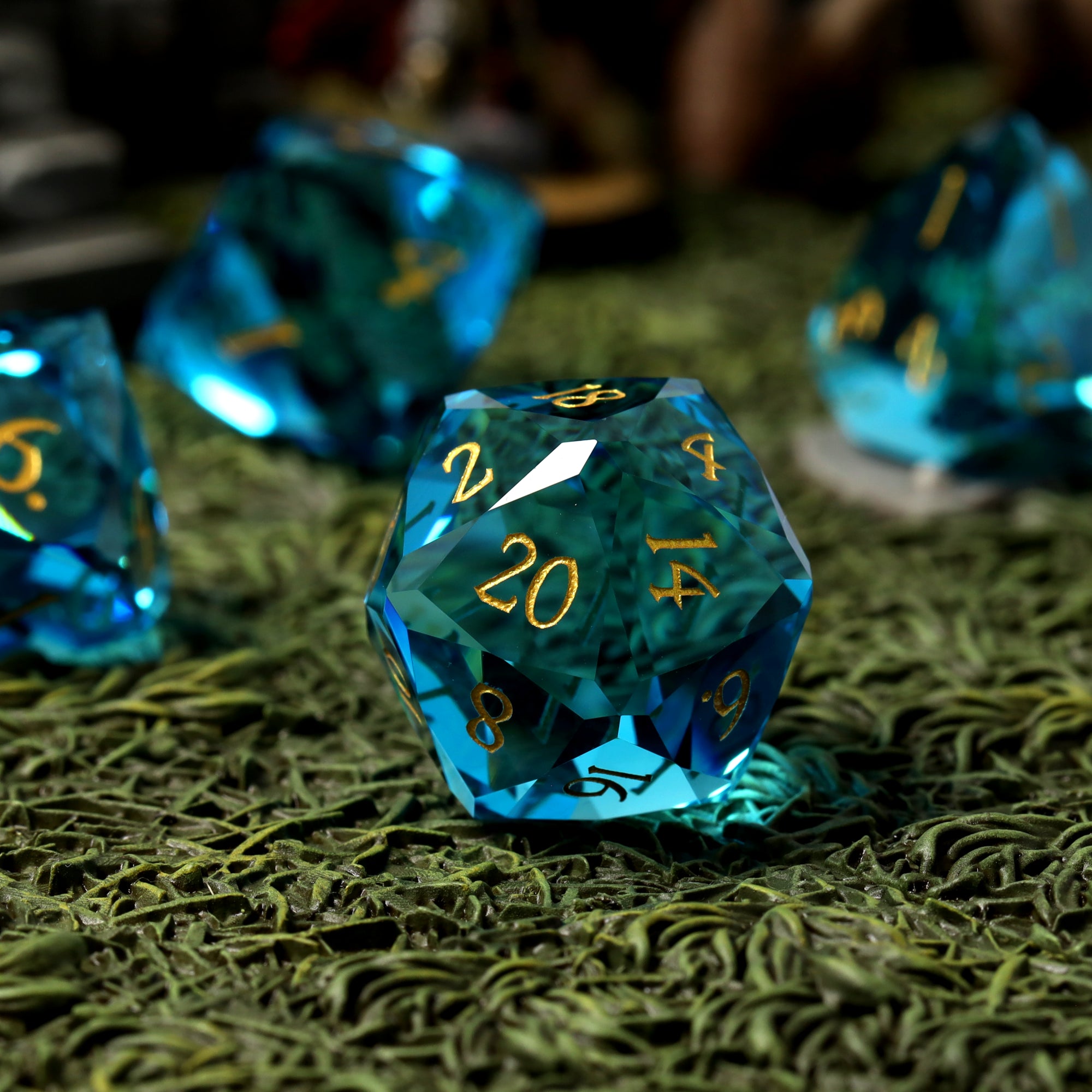 Saphrium Eternal Glass RPG dice set