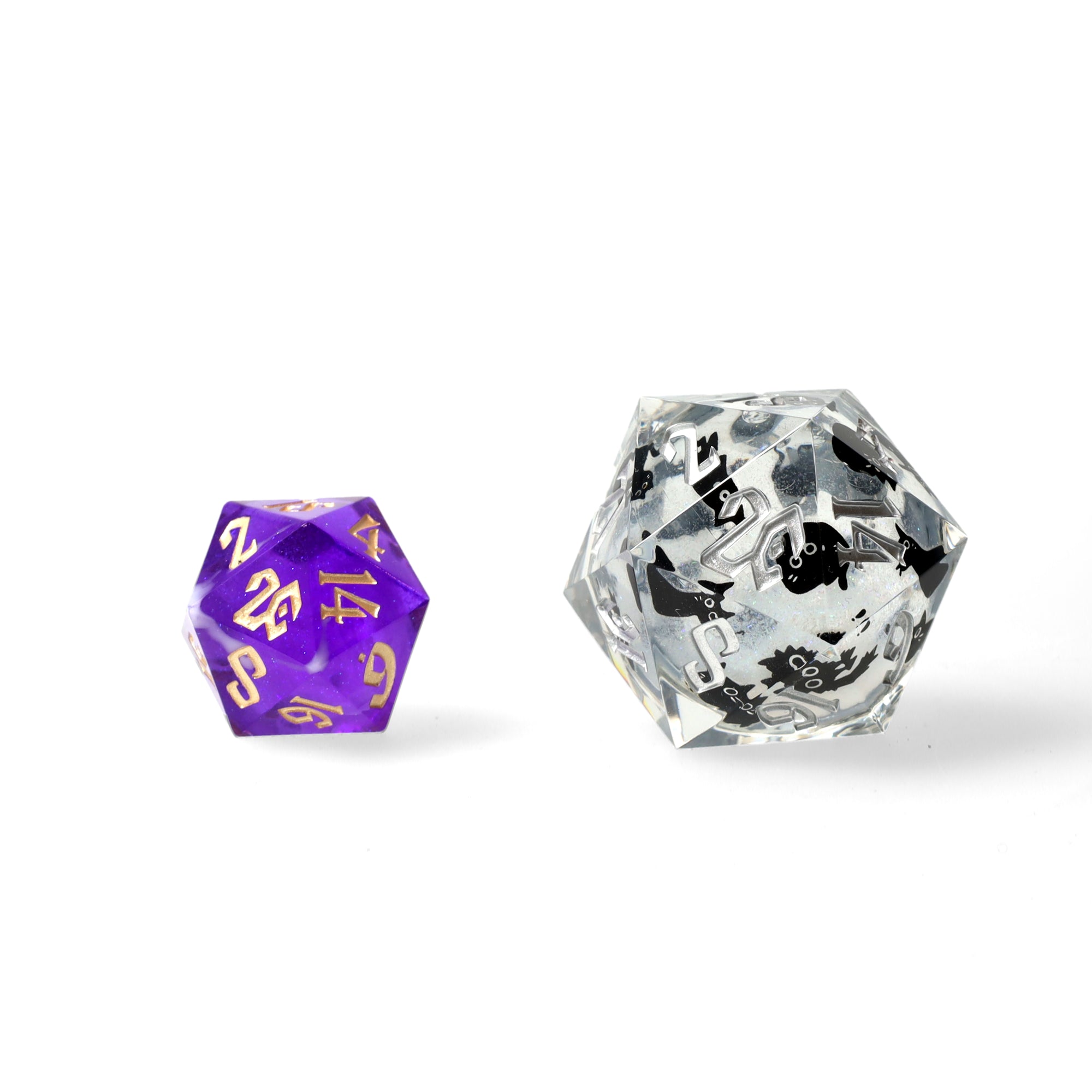 Meowgic Stone 33mm Liquid Core D20 view 2
