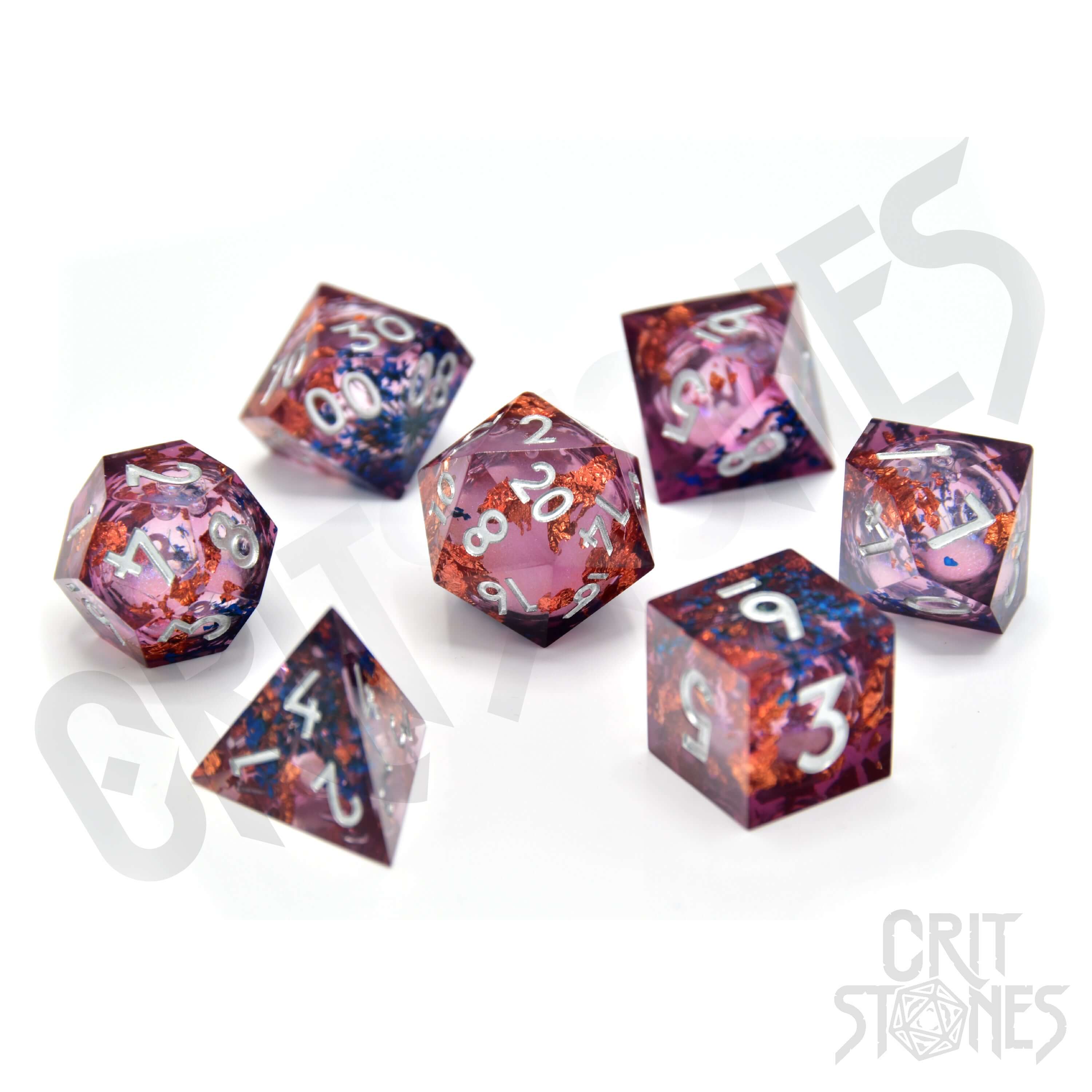 Fey Mist Liquid Core RPG Dice Set
