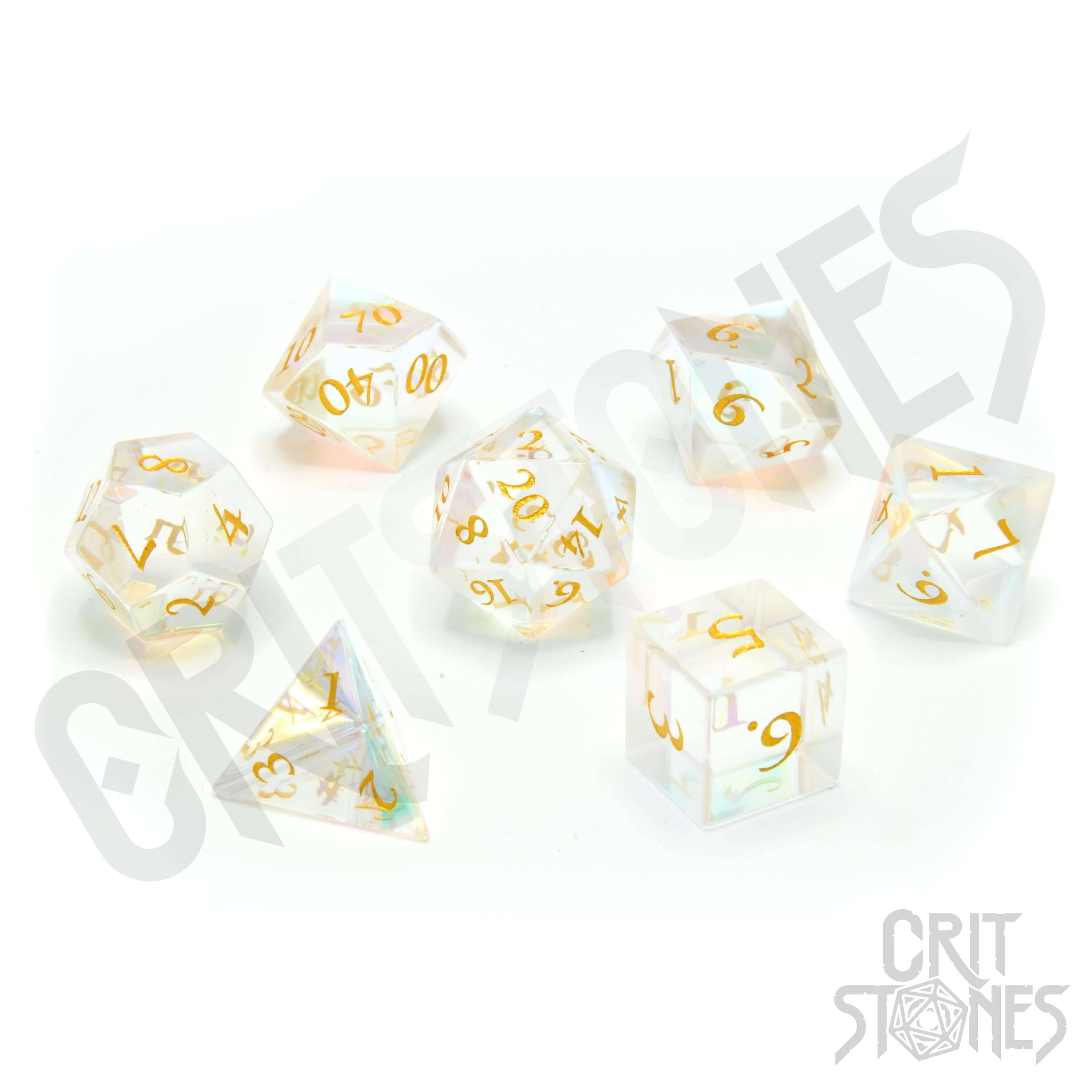 Prismatic Fantastic Glass RPG Dice Set
