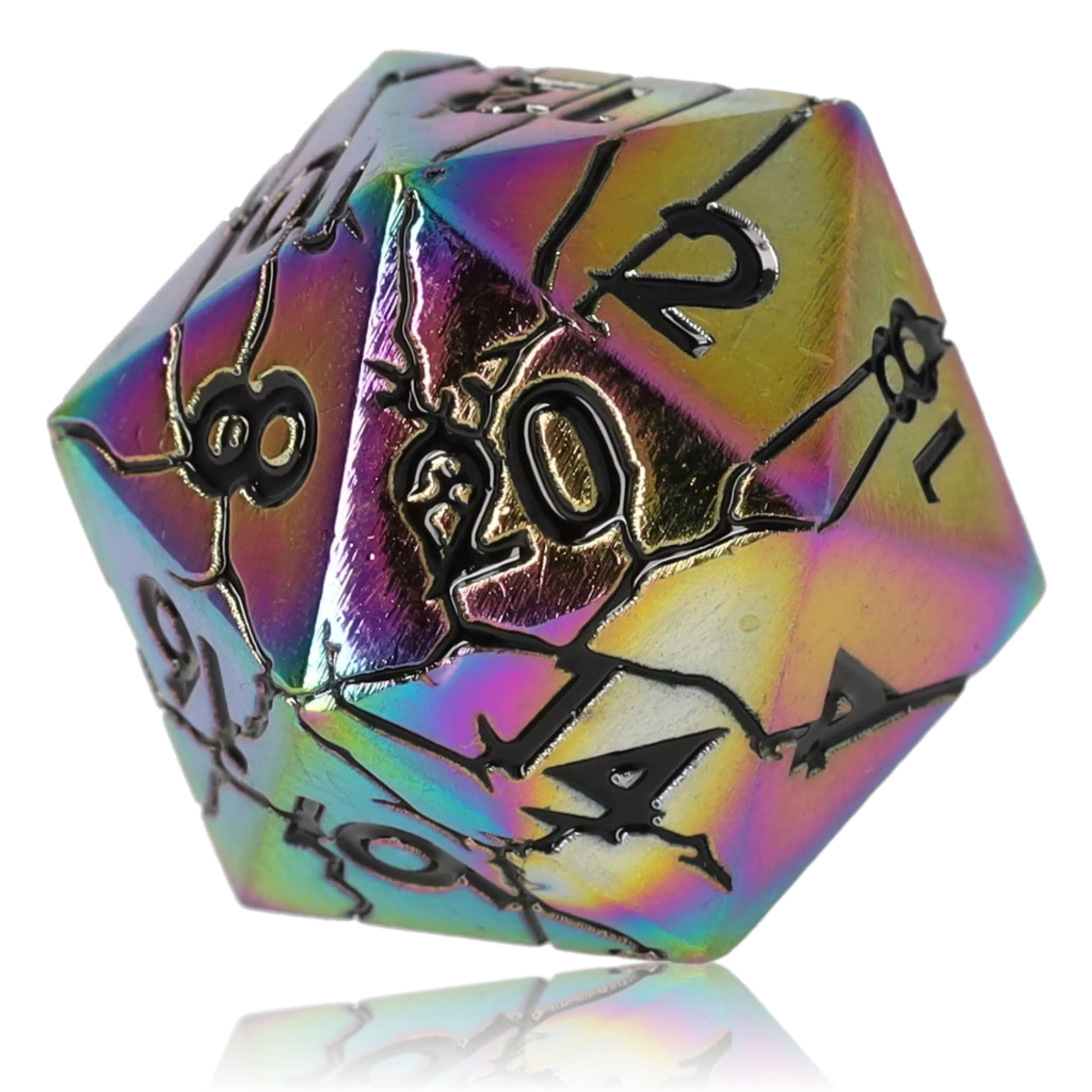 Prismshock Metal RPG Dice Set