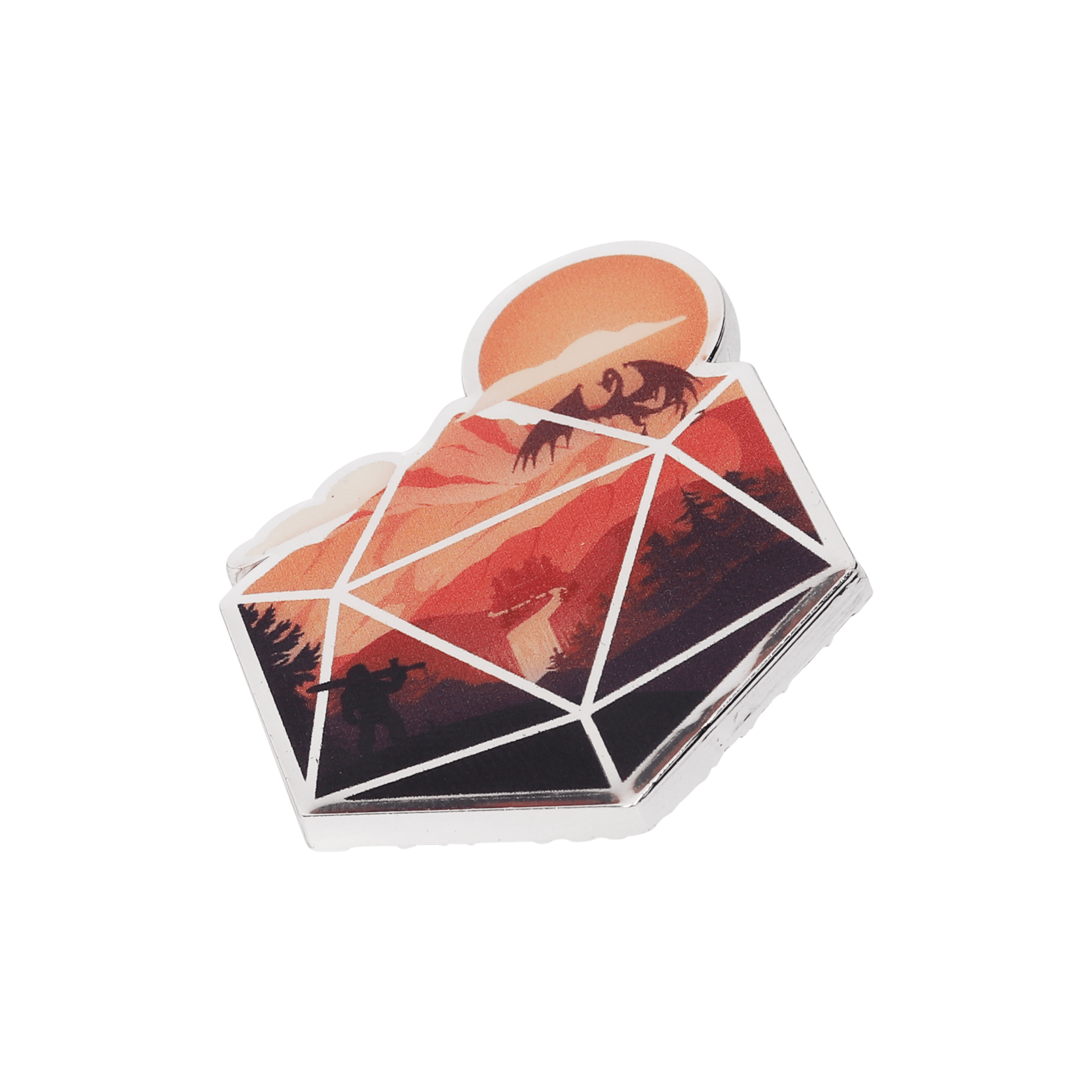 The d20 Hero Pin - D&D / TTRPG Pin - Glassstaff