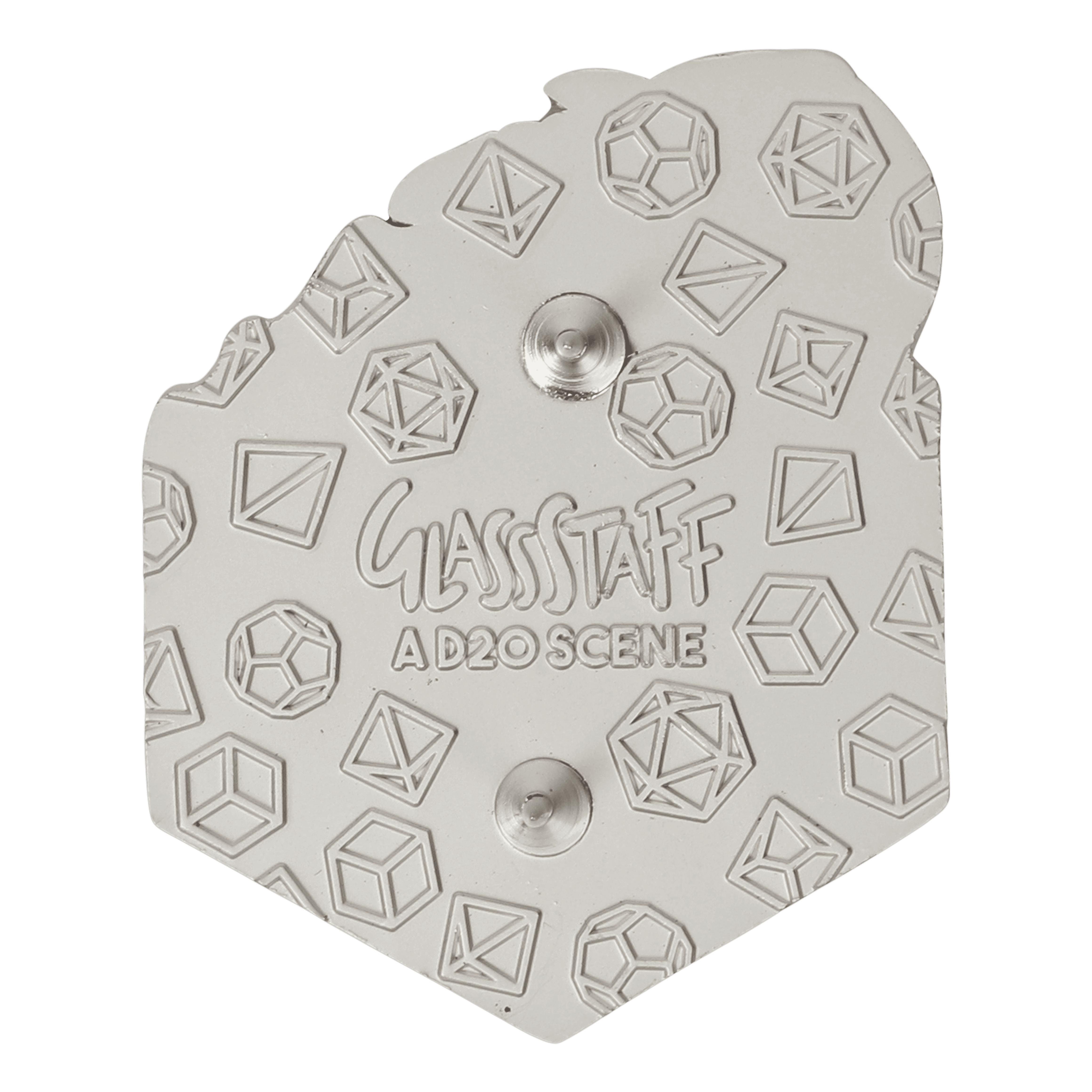 A d20 Scene Pin - D&D / TTRPG Pin - Glassstaff