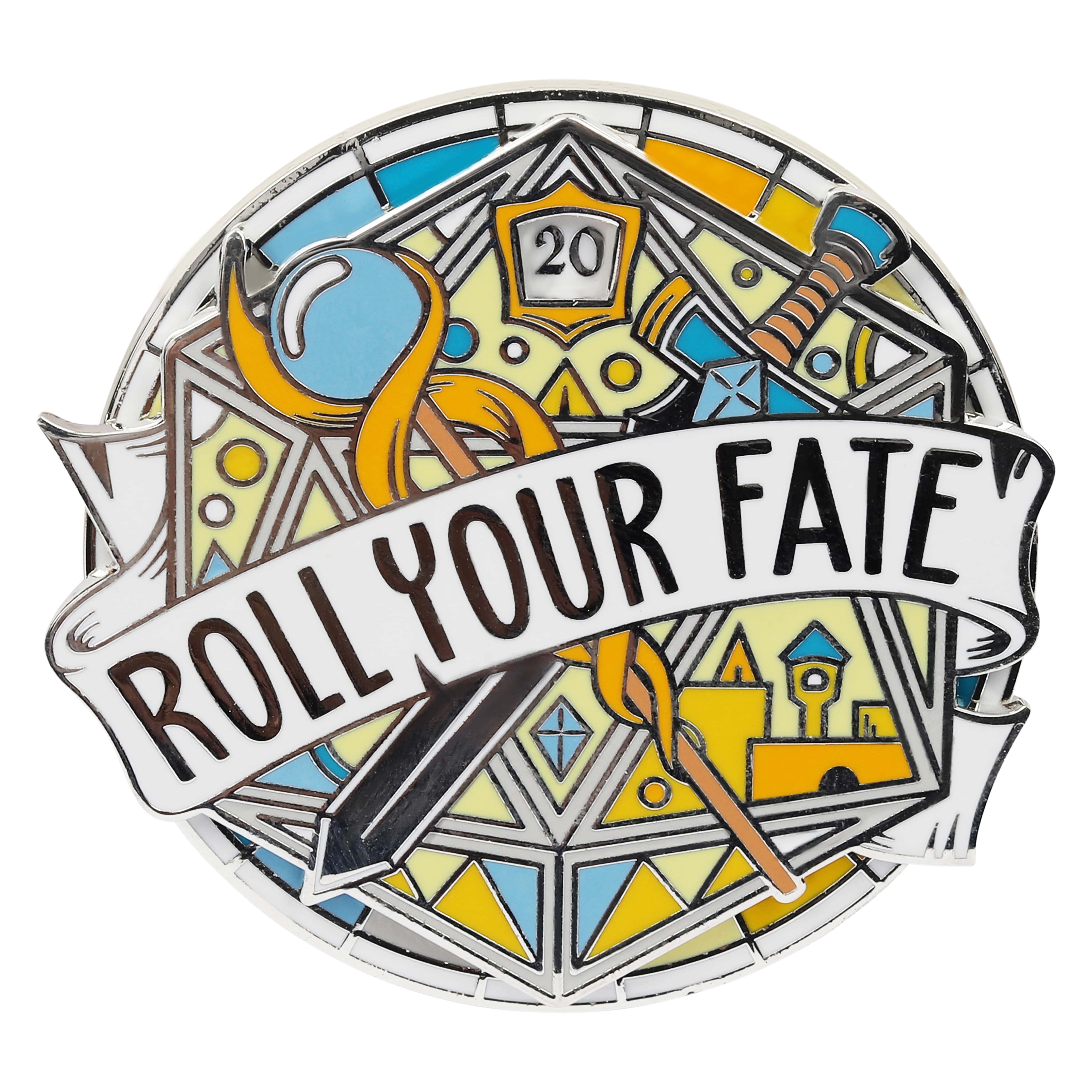 Roll Your Fate Spinner Pin - D&D / TTRPG Pin - Glassstaff