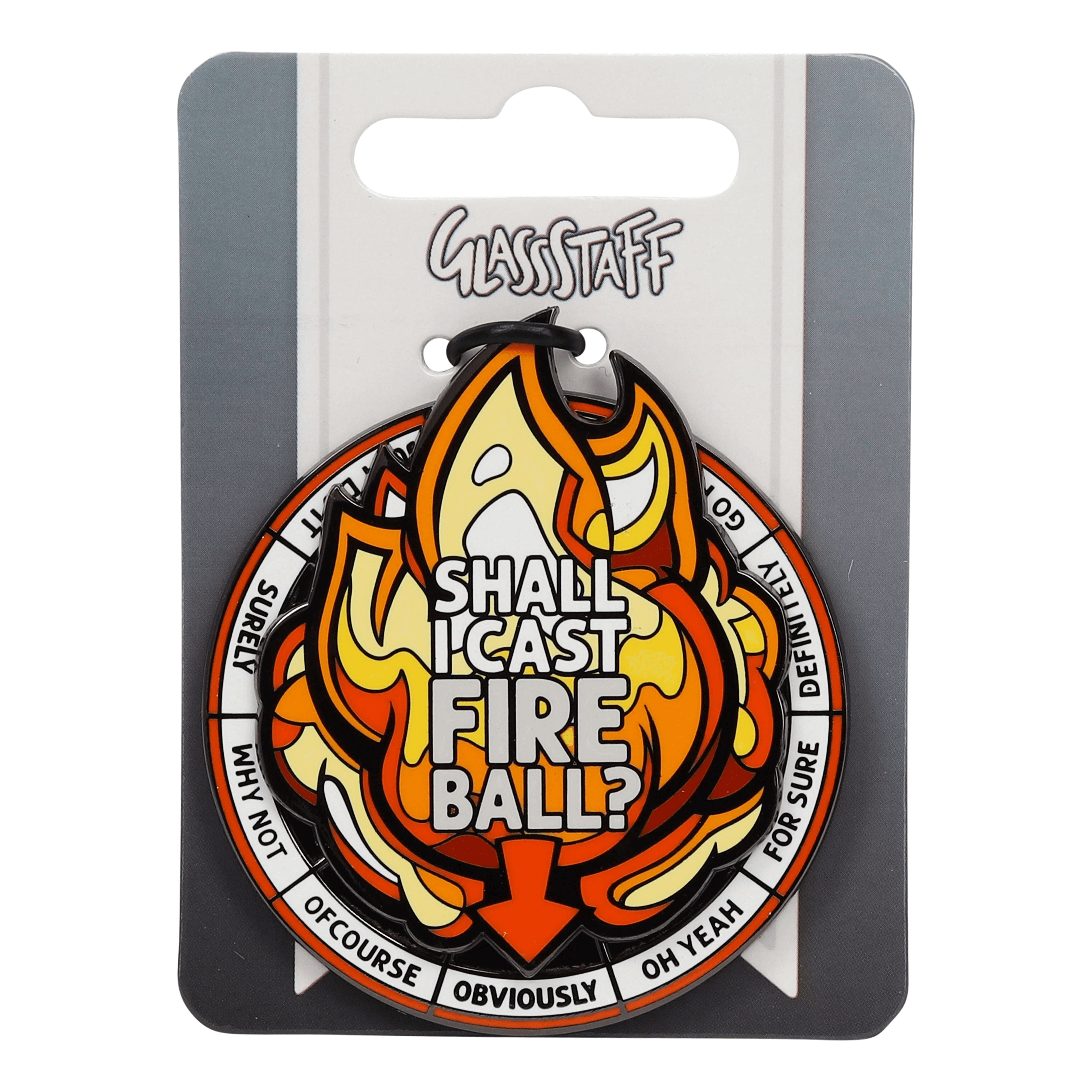 Casting Fireball Spinner Pin - D&D / TTRPG Pin - Glassstaff