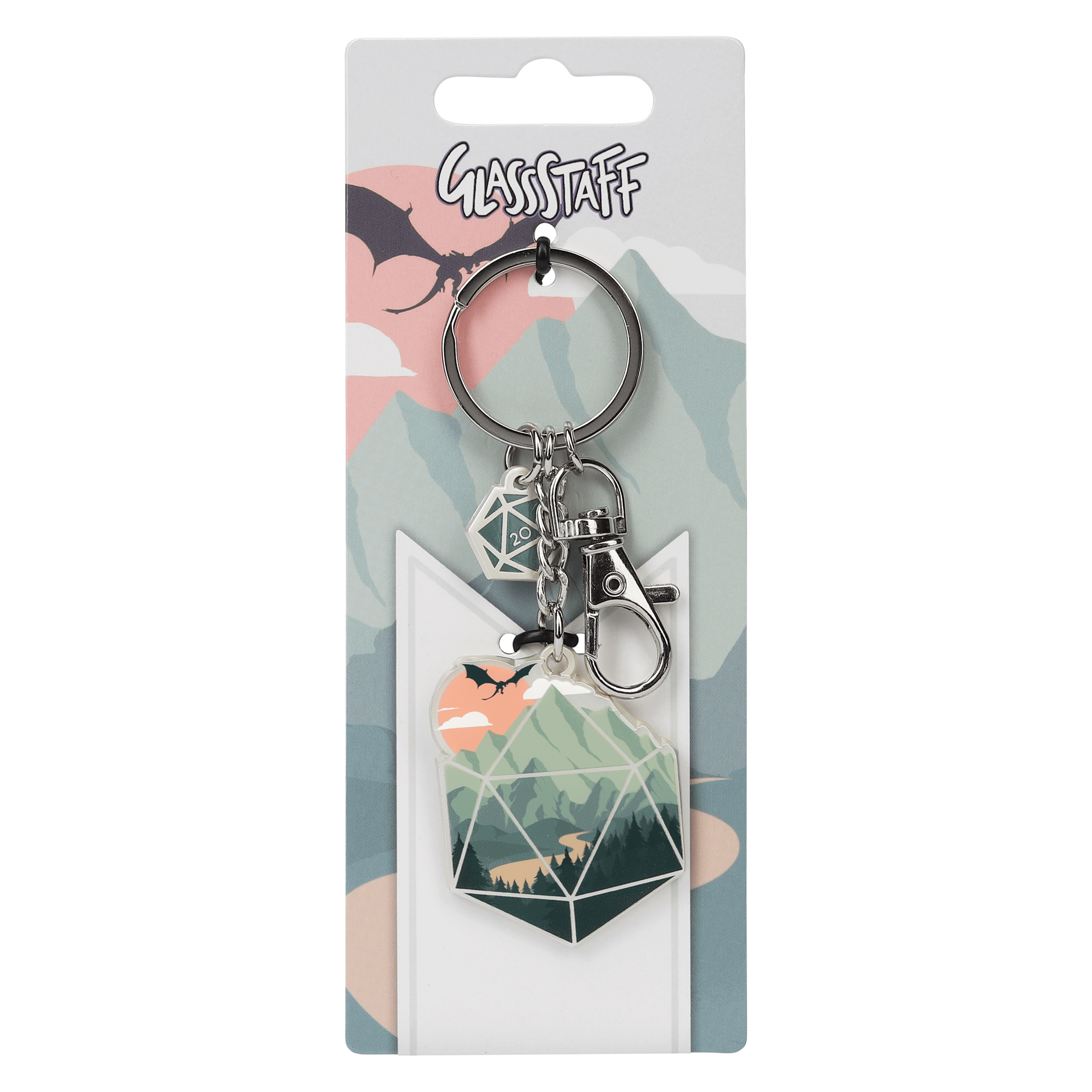 A d20 Scene Keychain