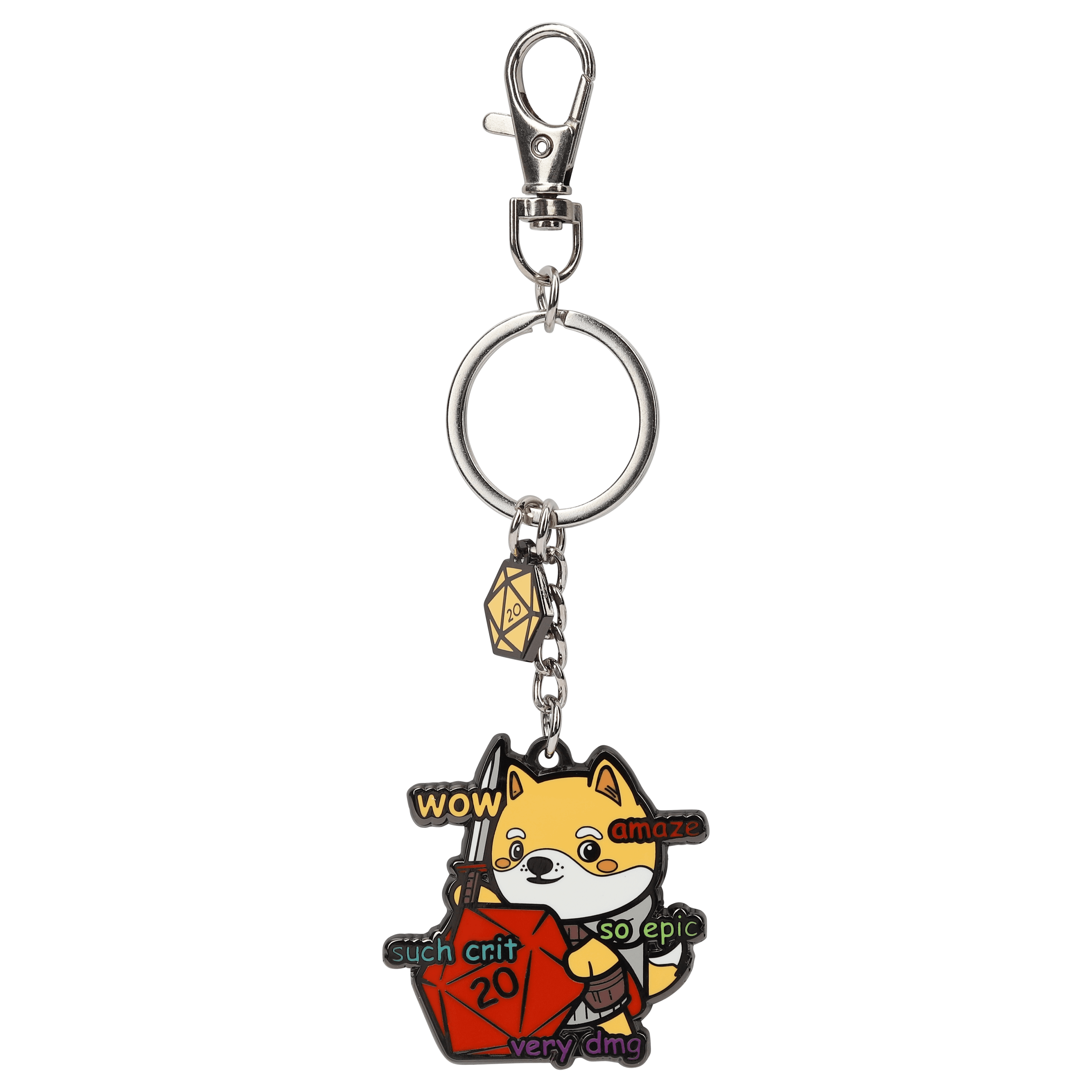 Wow Such Crit Keychain