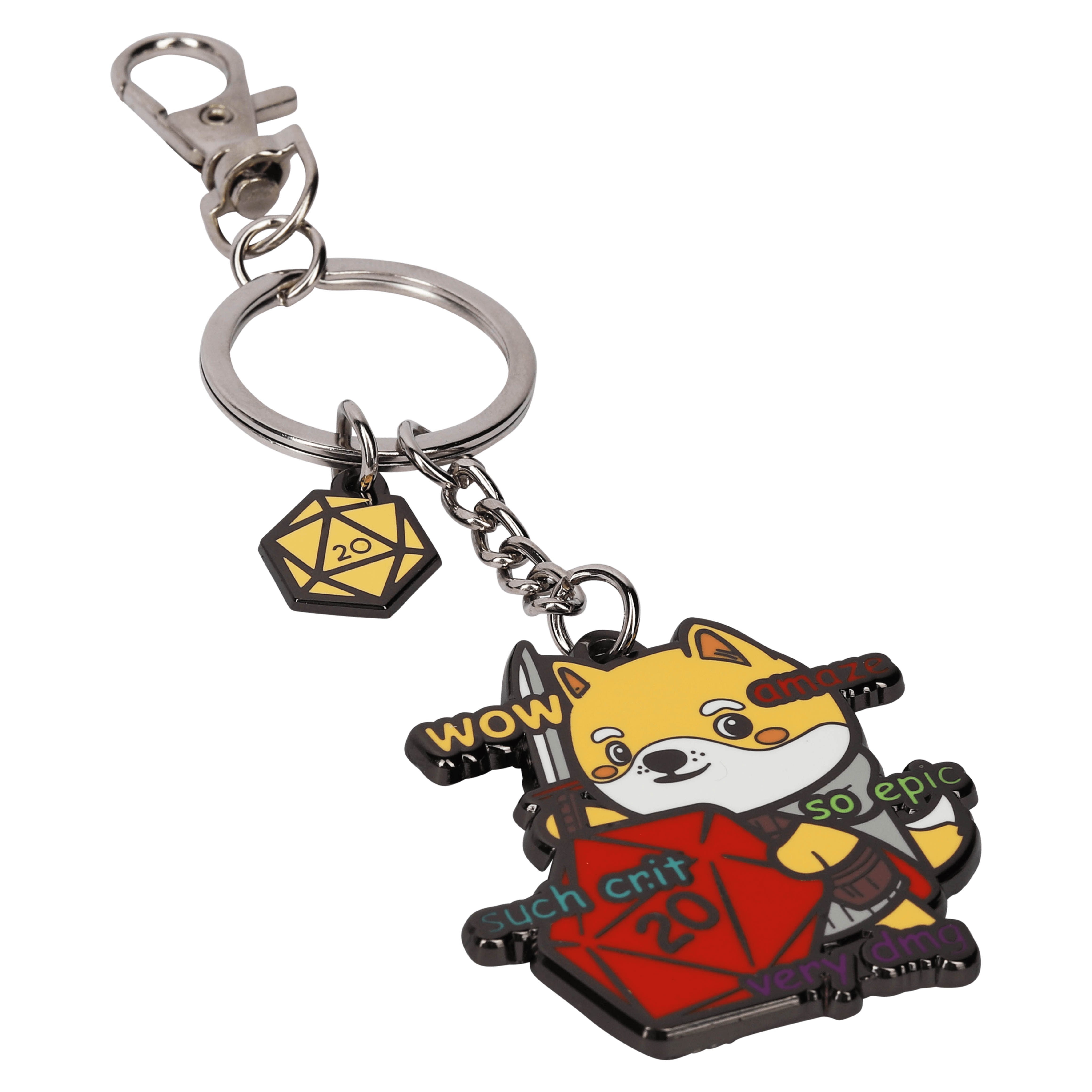 Wow Such Crit Keychain