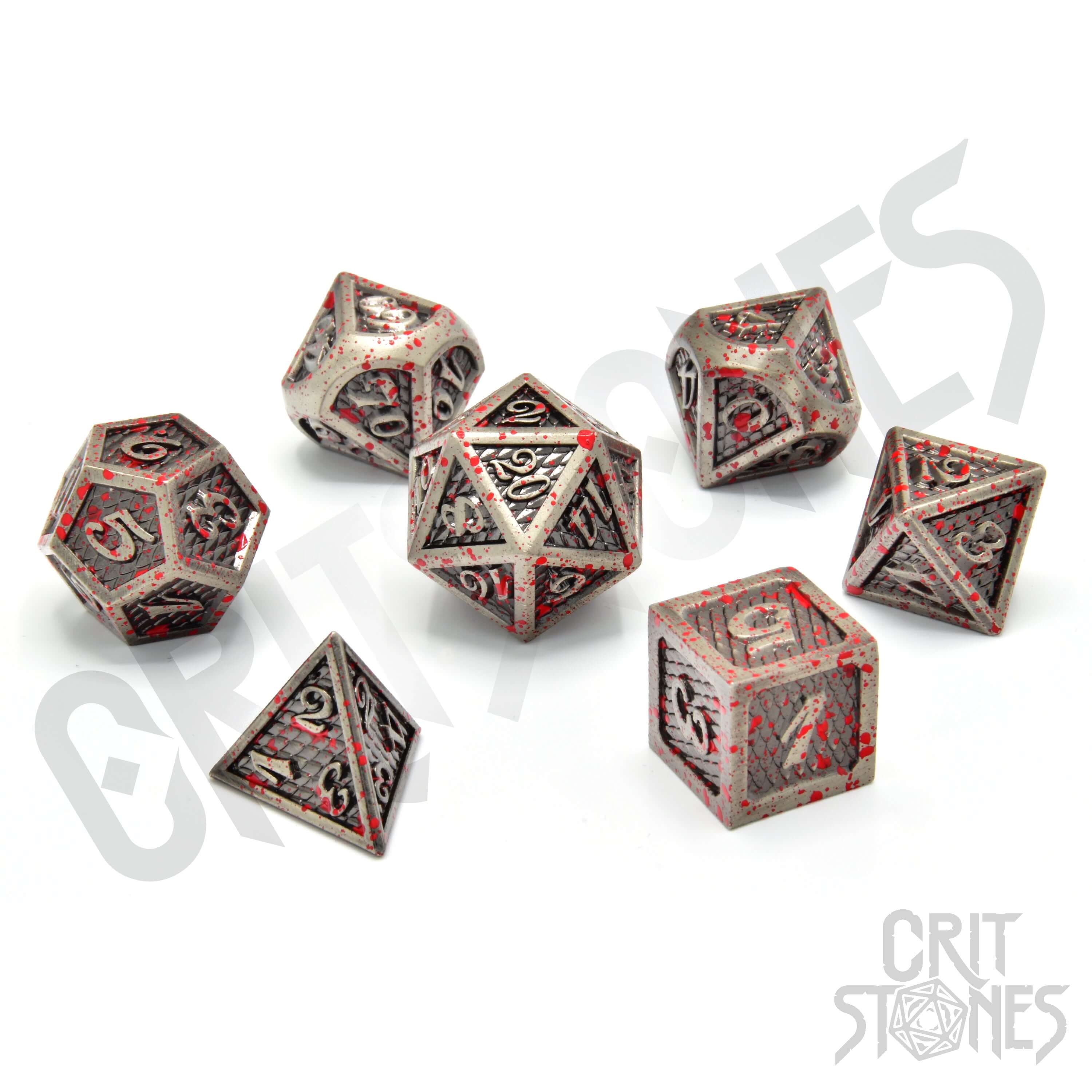 The Gladiator Metal RPG Dice Set