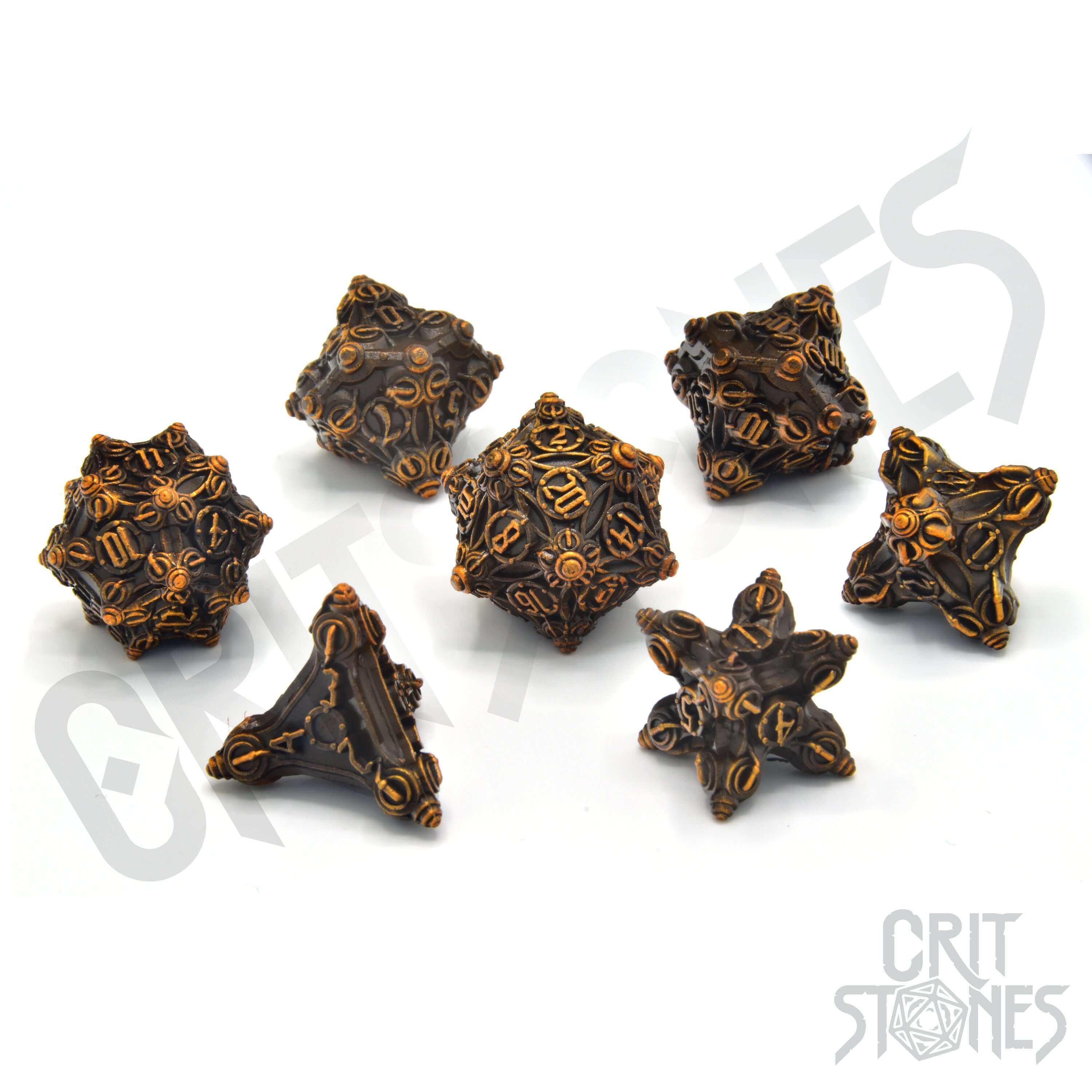 Tinkers Trove Metal RPG Dice Set
