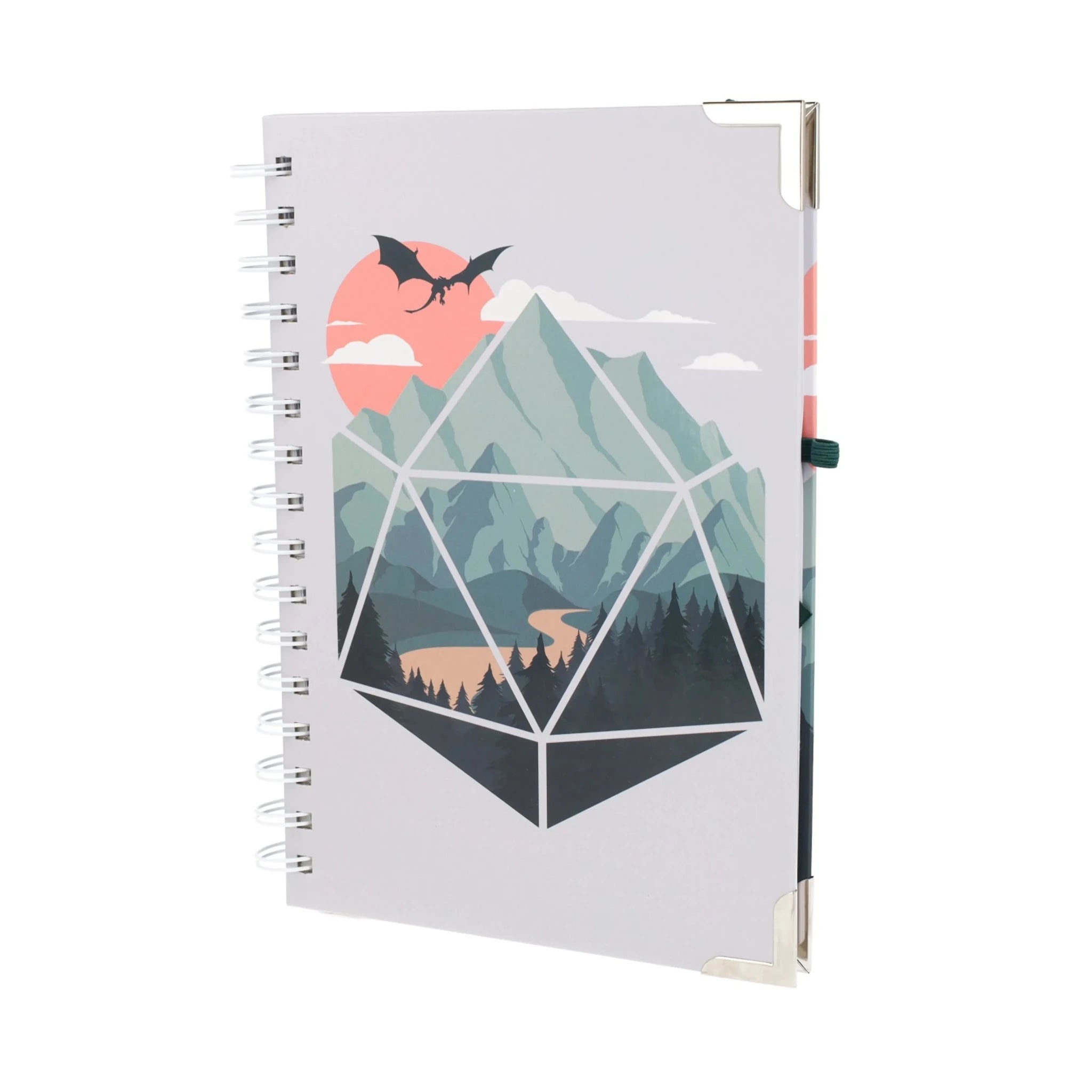 A d20 Scene Deluxe Notebook - Deluxe Notebook - GlassStaff