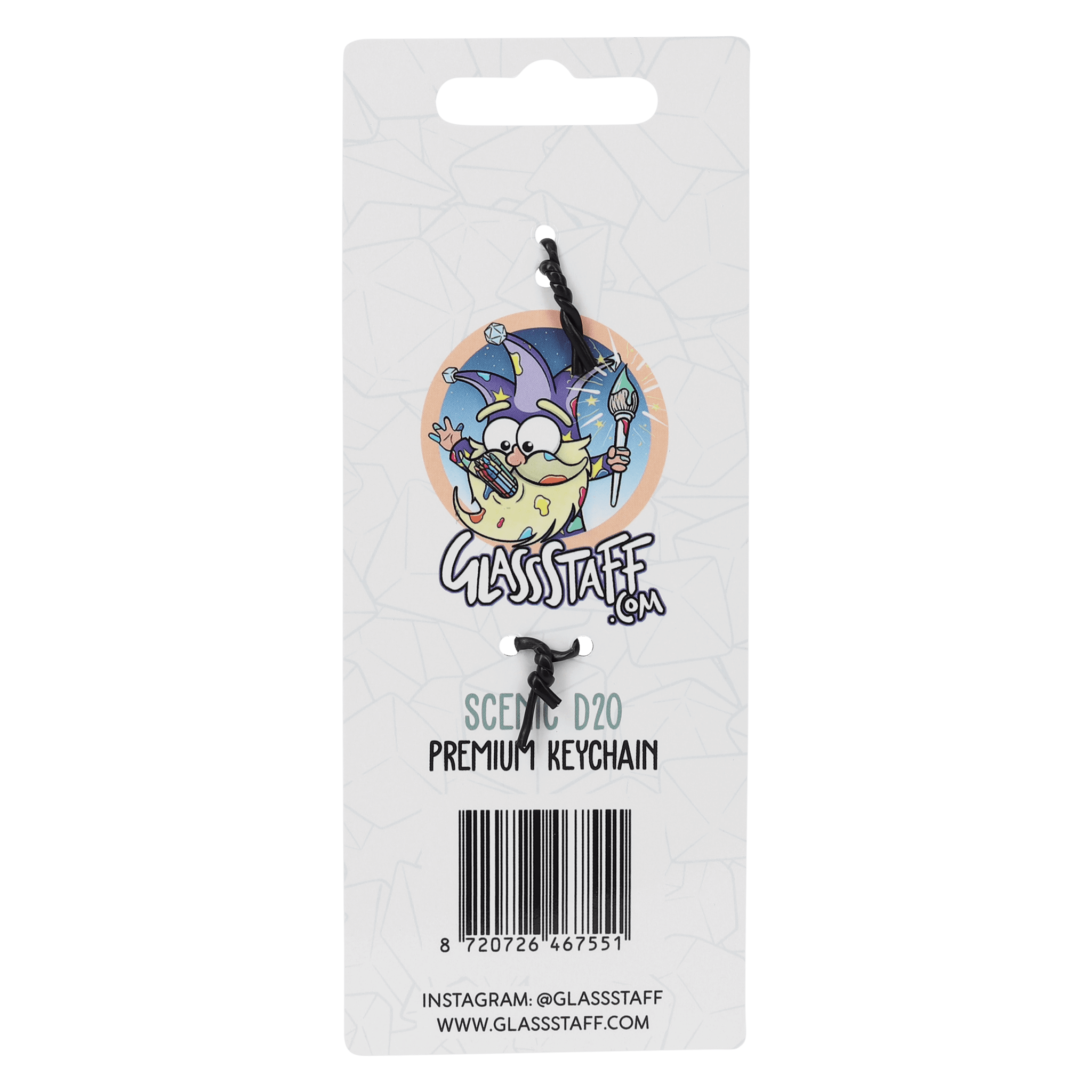 A d20 Scene Keychain - Keychain - GlassStaff