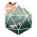 A D20 Scene Sticker - Sticker - GlassStaff