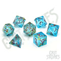 Aqua Astra Liquid Core RPG Dice Set - RPG Dice Set - GlassStaff