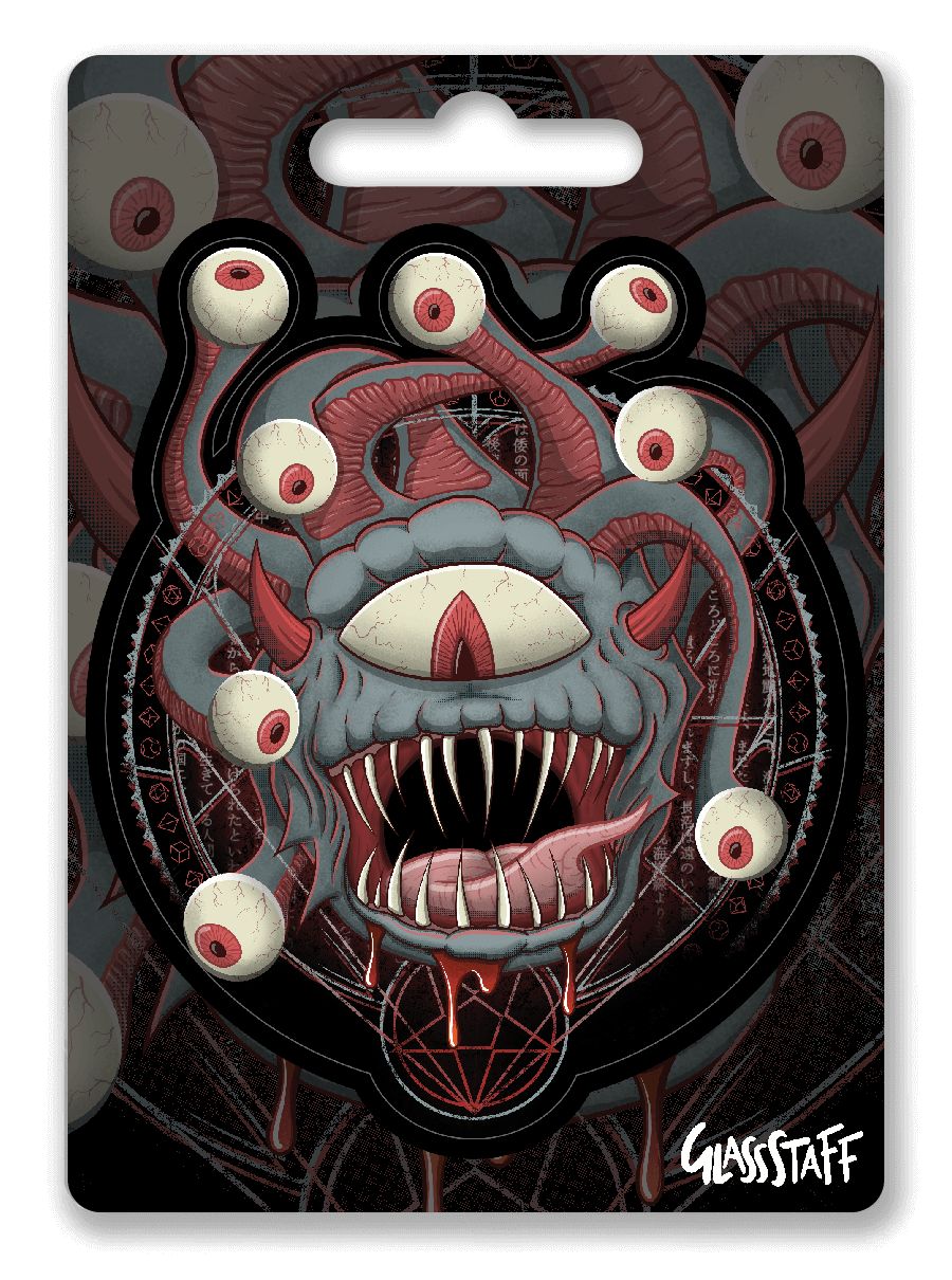 Oproeping van de Beholder-sticker - D&D / TTRPG-sticker - Glassstaff