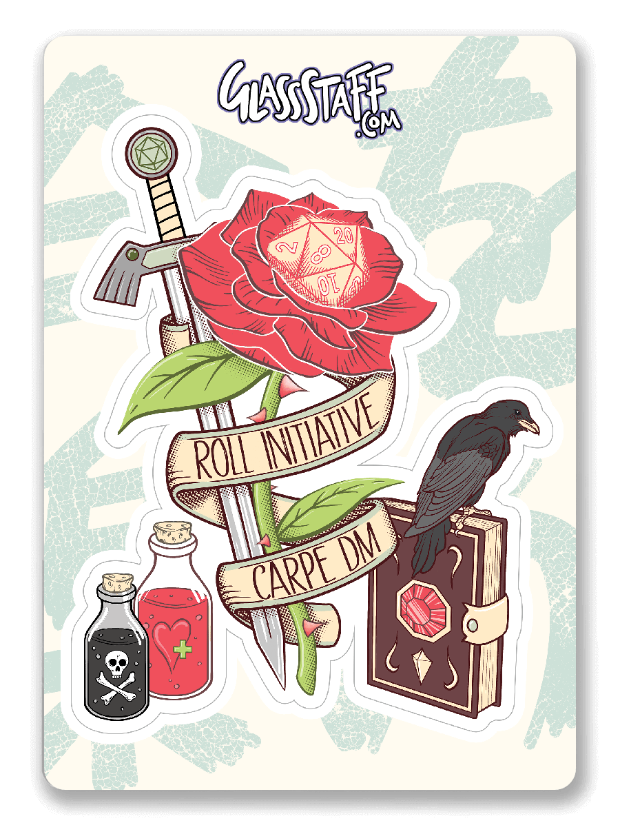 Carpe DM-sticker - D&D / TTRPG-sticker - Glassstaff