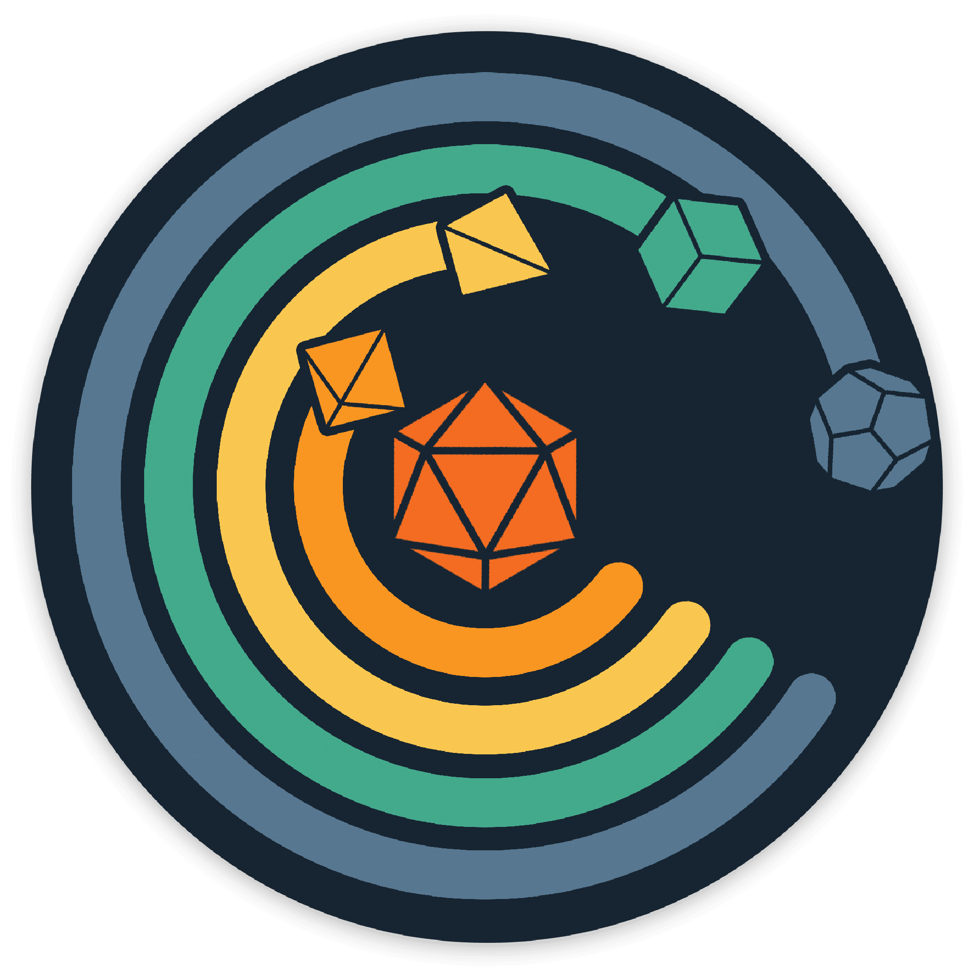 Cirkel van Dobbelsteen Sticker - D&D / TTRPG Sticker - {{933962f4eff5b4114dee86c3f800a786}}