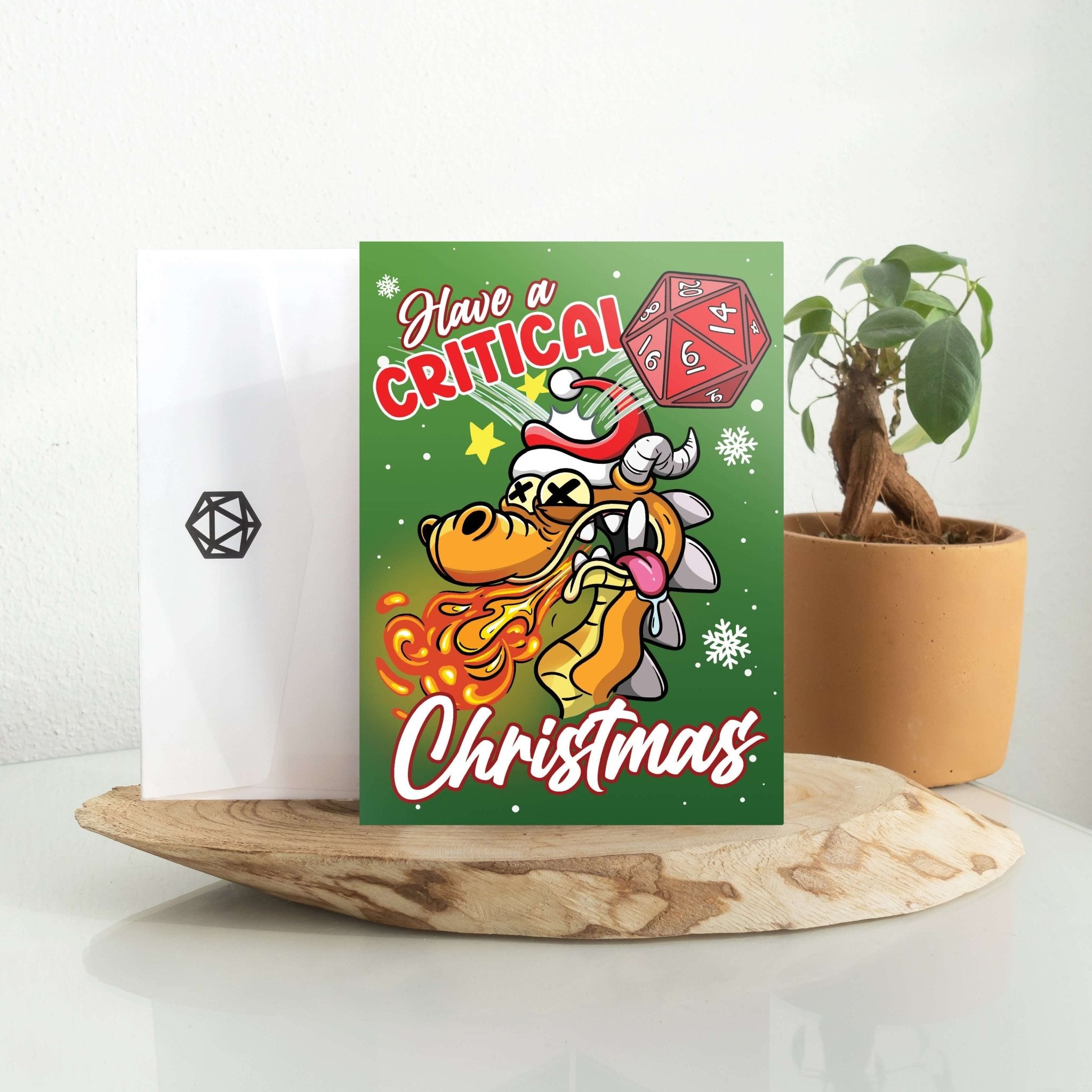 Critical Christmas Greeting Card - Greeting Card - GlassStaff