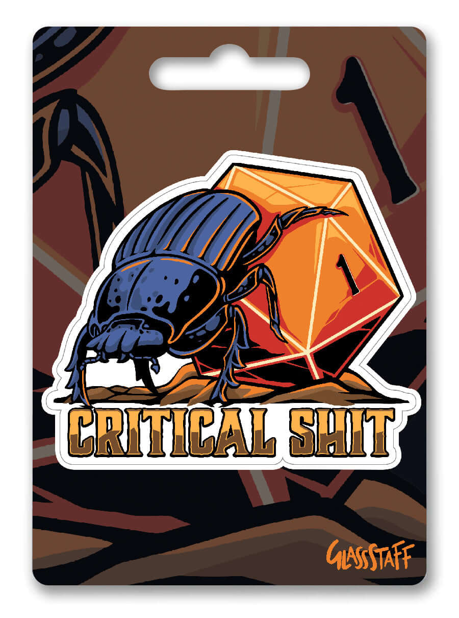 Critical Shit Sticker - Sticker - GlassStaff