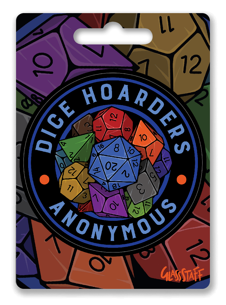 Dice Hoarders Anon Sticker - Sticker - GlassStaff