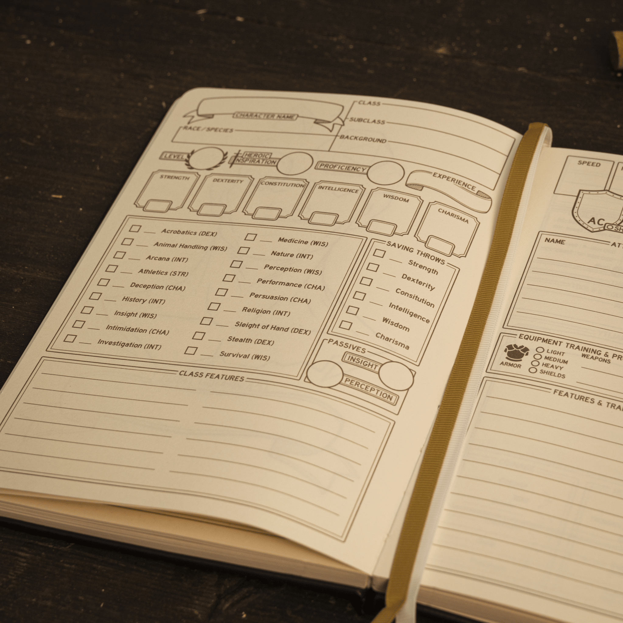 DnD 5e Player Journal - Journal - GlassStaff