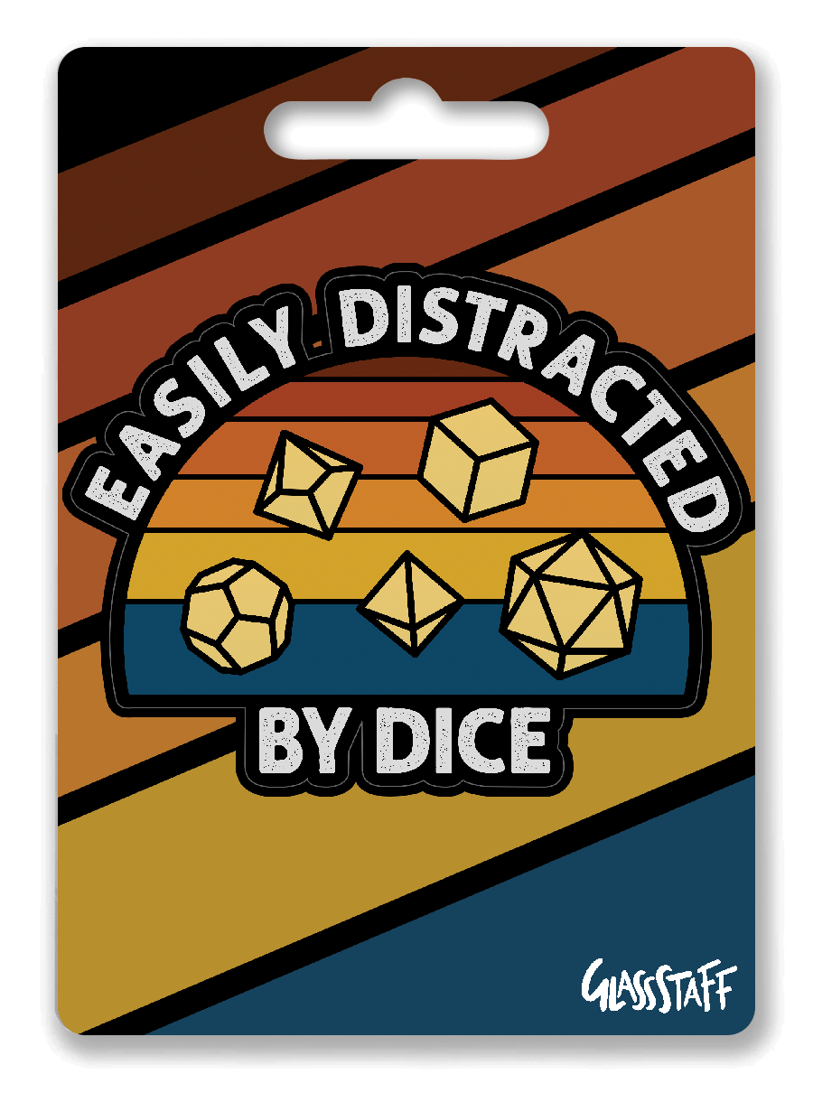 Gemakkelijk afgeleid sticker - D&D / TTRPG sticker - Glassstaff