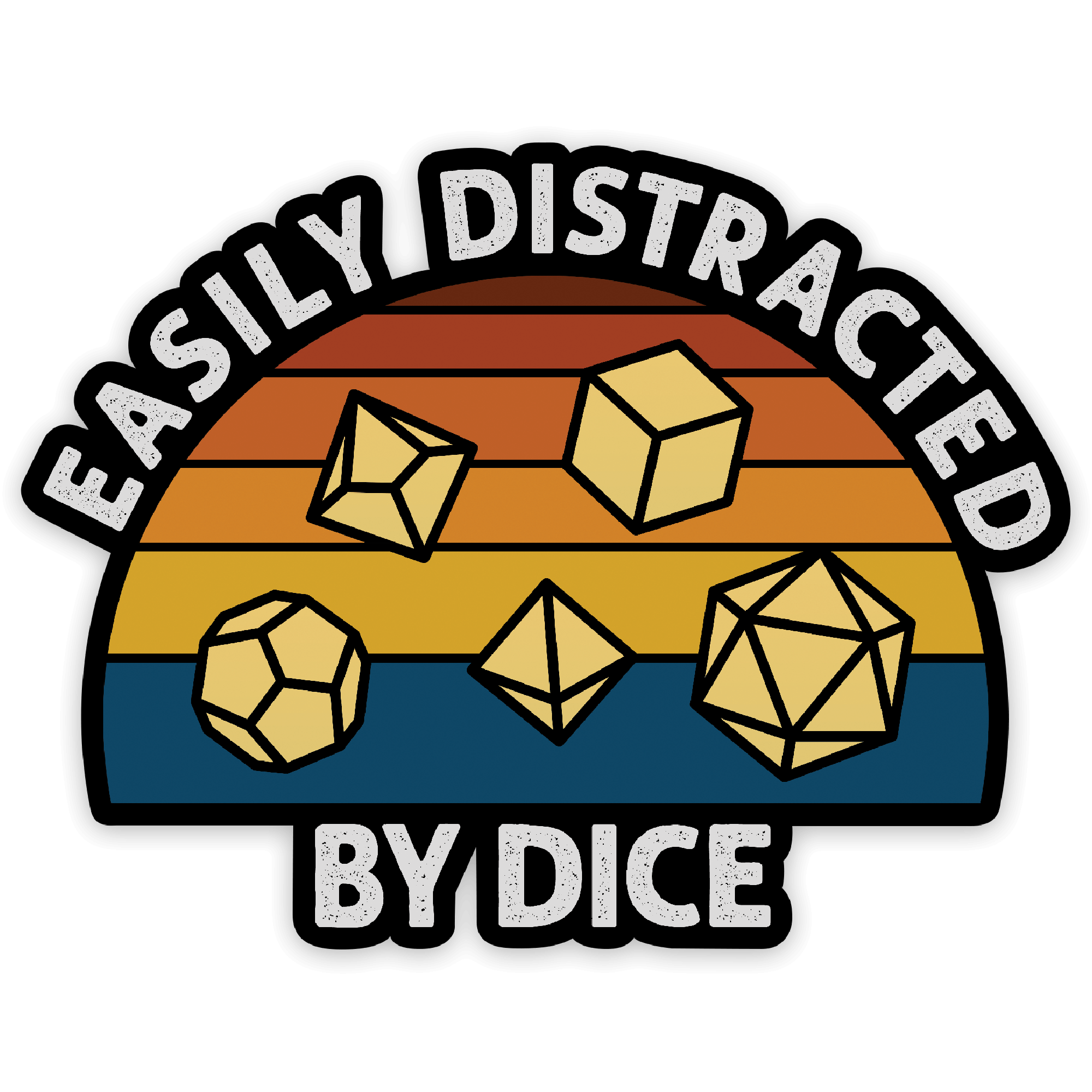Easily Distracted Sticker - D&D / TTRPG Sticker - Glassstaff