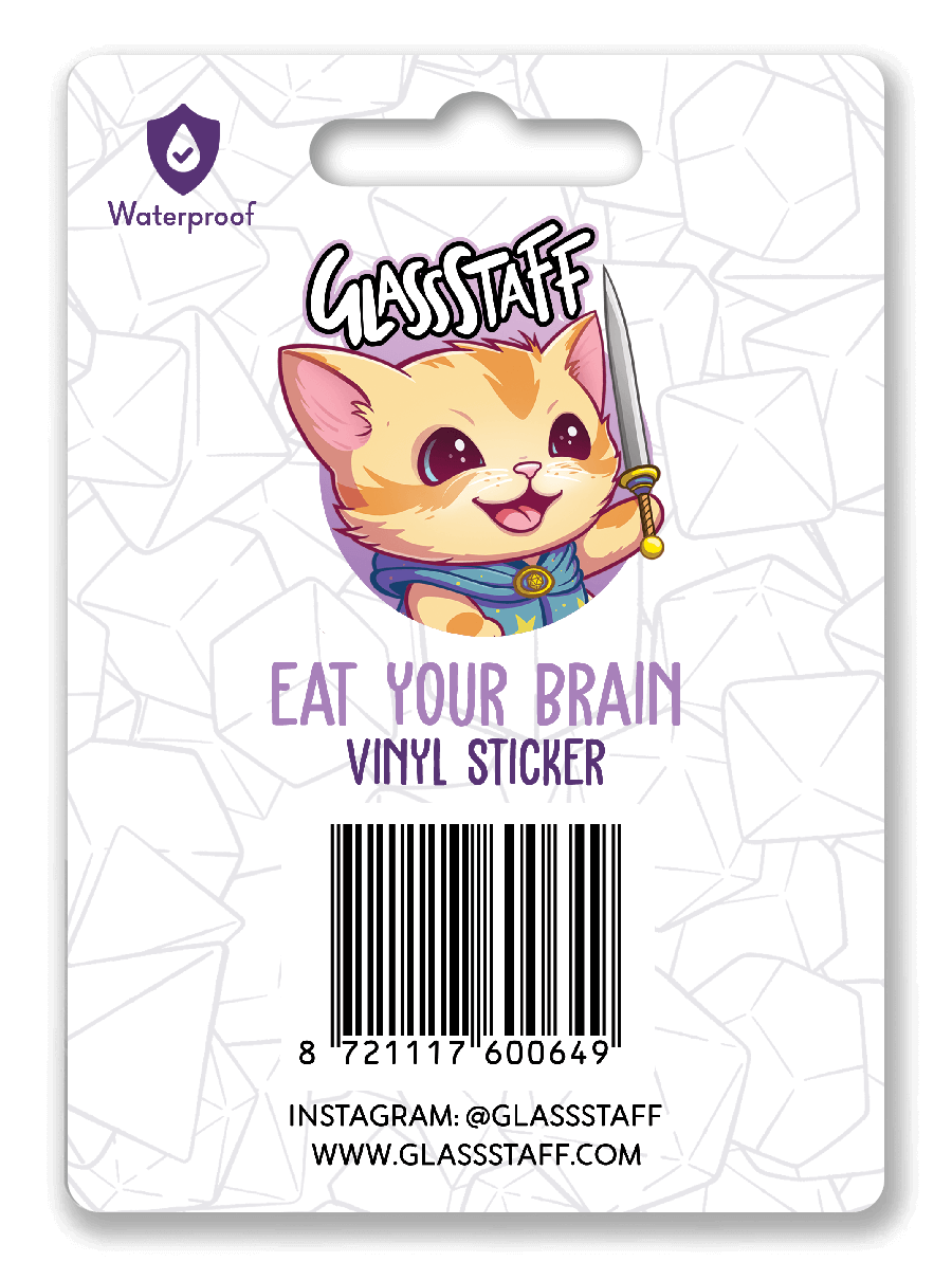 Eat Your Brain Sticker - Sticker - GlassStaff