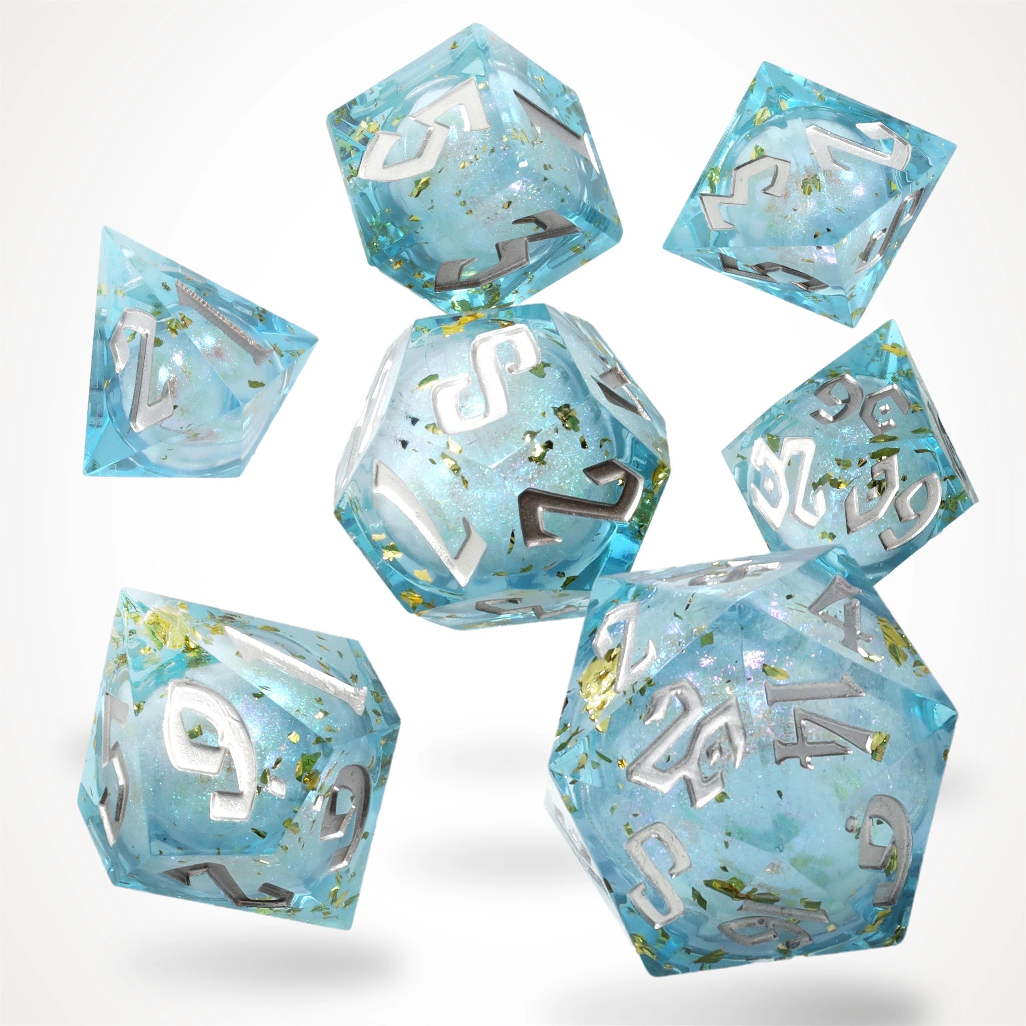 Flux Fortune Liquid Core RPG Dice Set - RPG Dice Set - GlassStaff