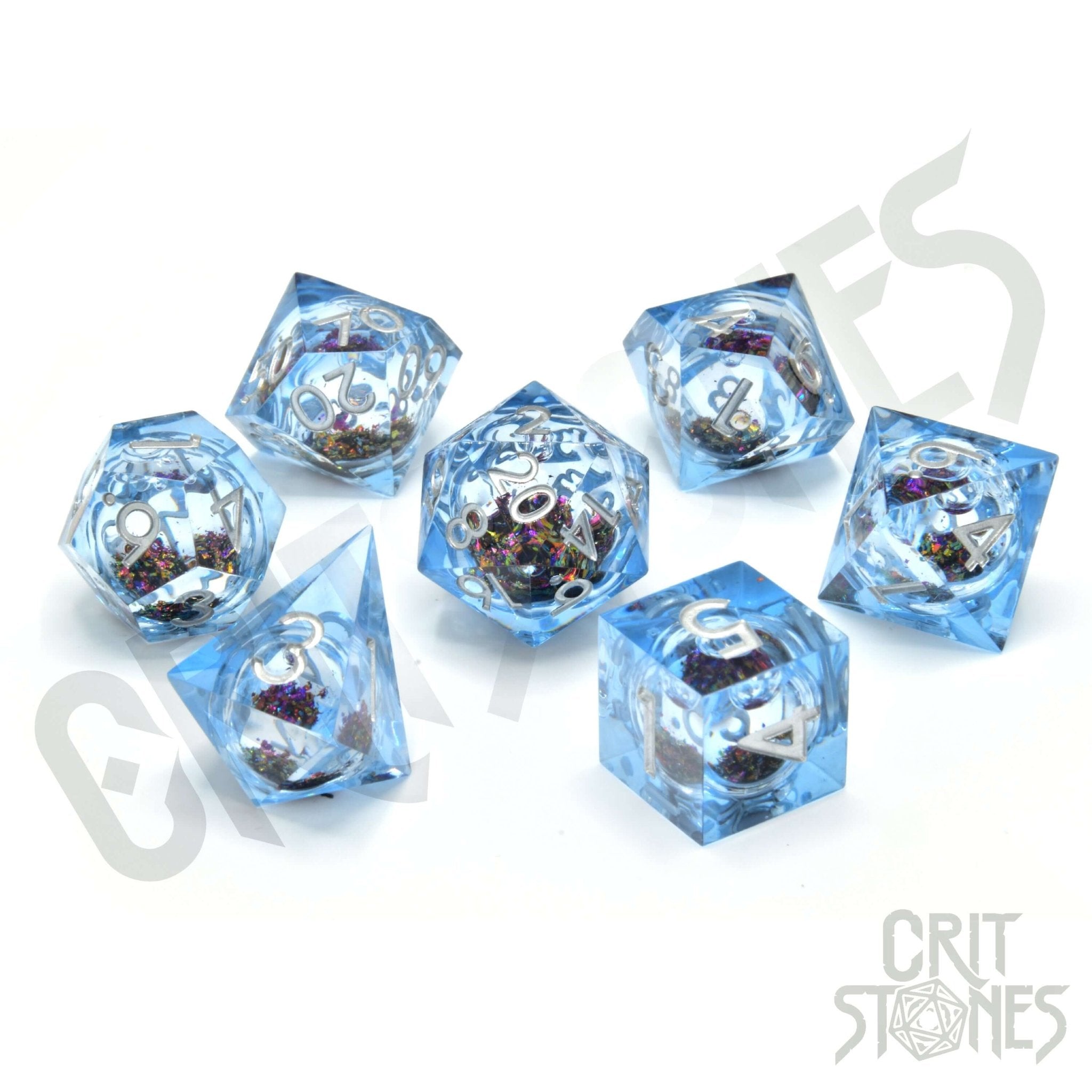 Glimmercore Liquid Core RPG Dice Set - RPG Dice Set - GlassStaff