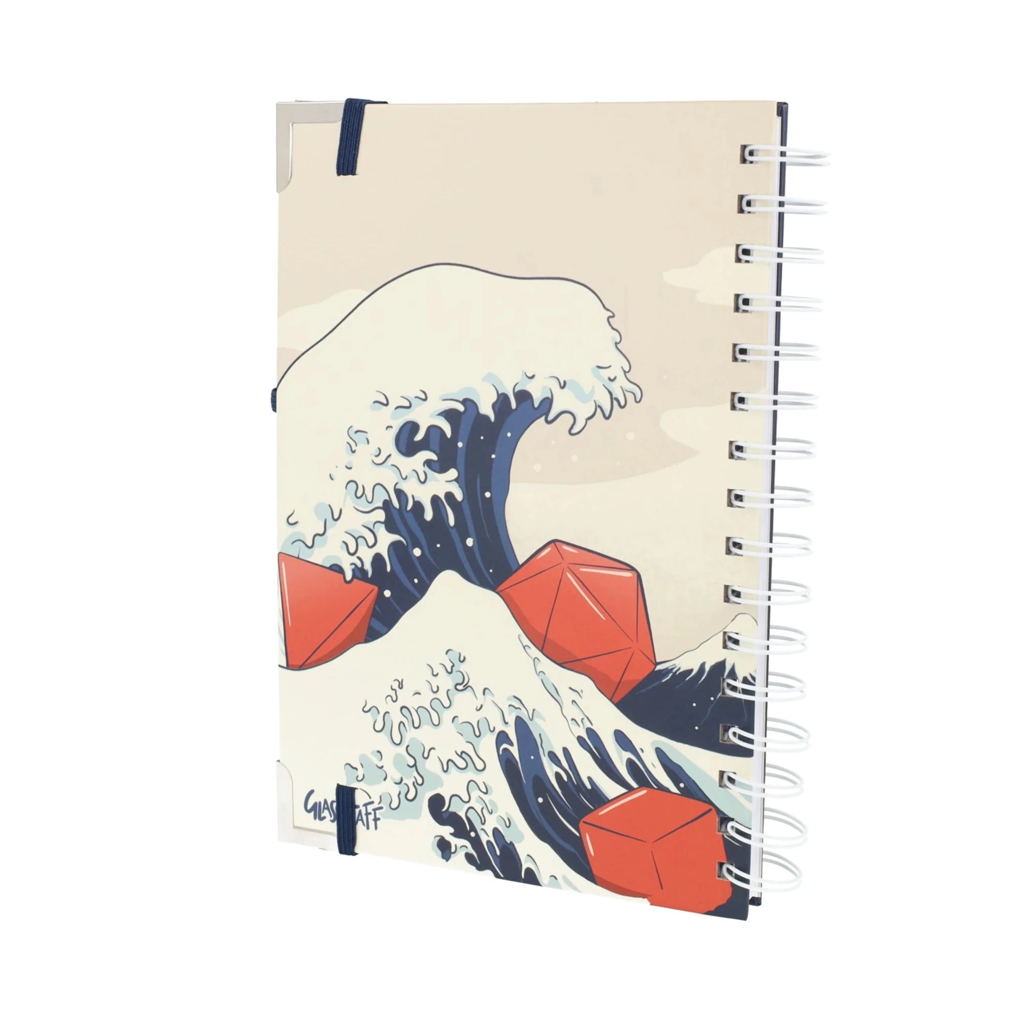 Great Wave of Dice Deluxe Notebook - Deluxe Notebook - GlassStaff
