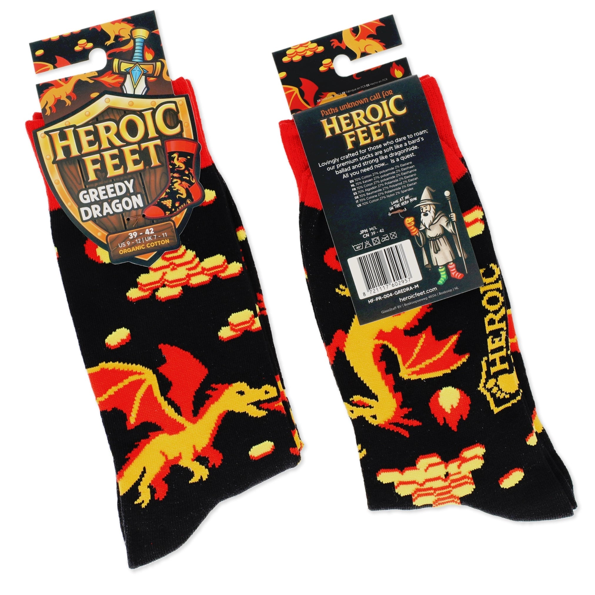 Greedy Dragon Socks - Socks - GlassStaff