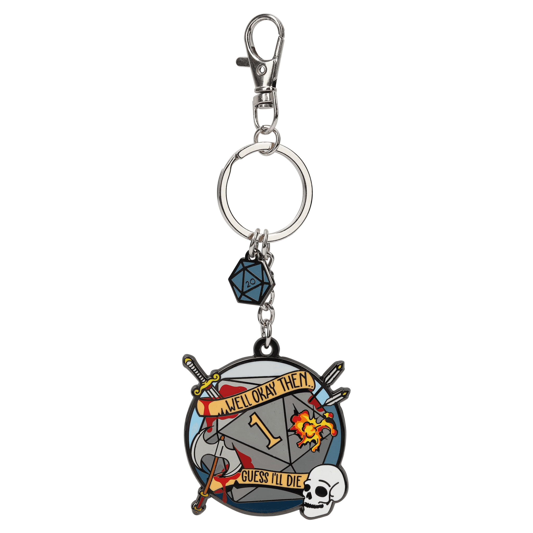 Guess I'll Die Keychain - Keychain - GlassStaff