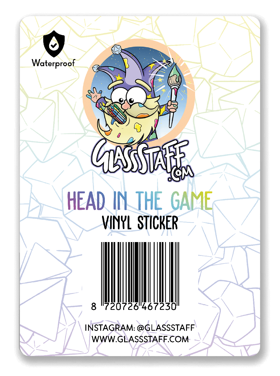 Holografisch Hoofd binnen de Spel Sticker - D&D / TTRPG Sticker - {{426d5af1c6d97ea611909f1dd627da90}}