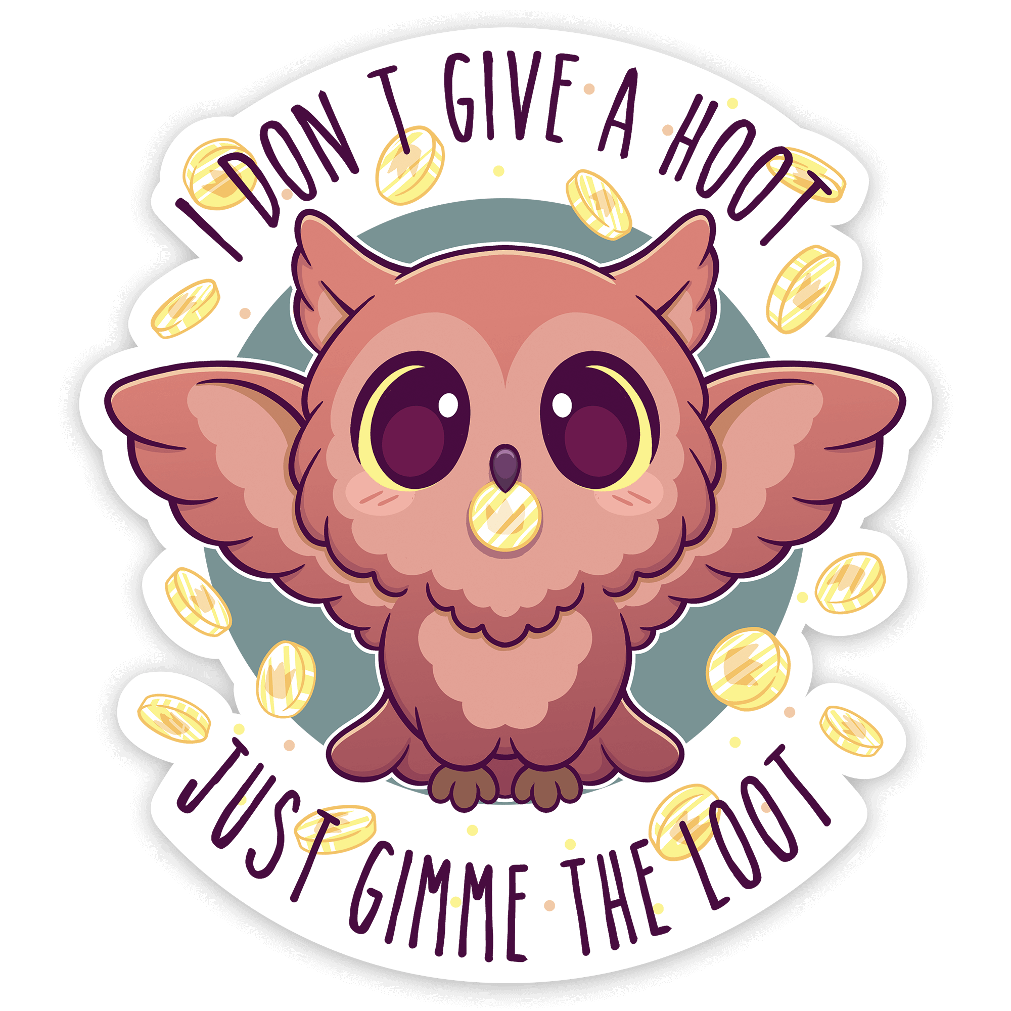 Gimme Loot Sticker - D&D / TTRPG Sticker - Glassstaff