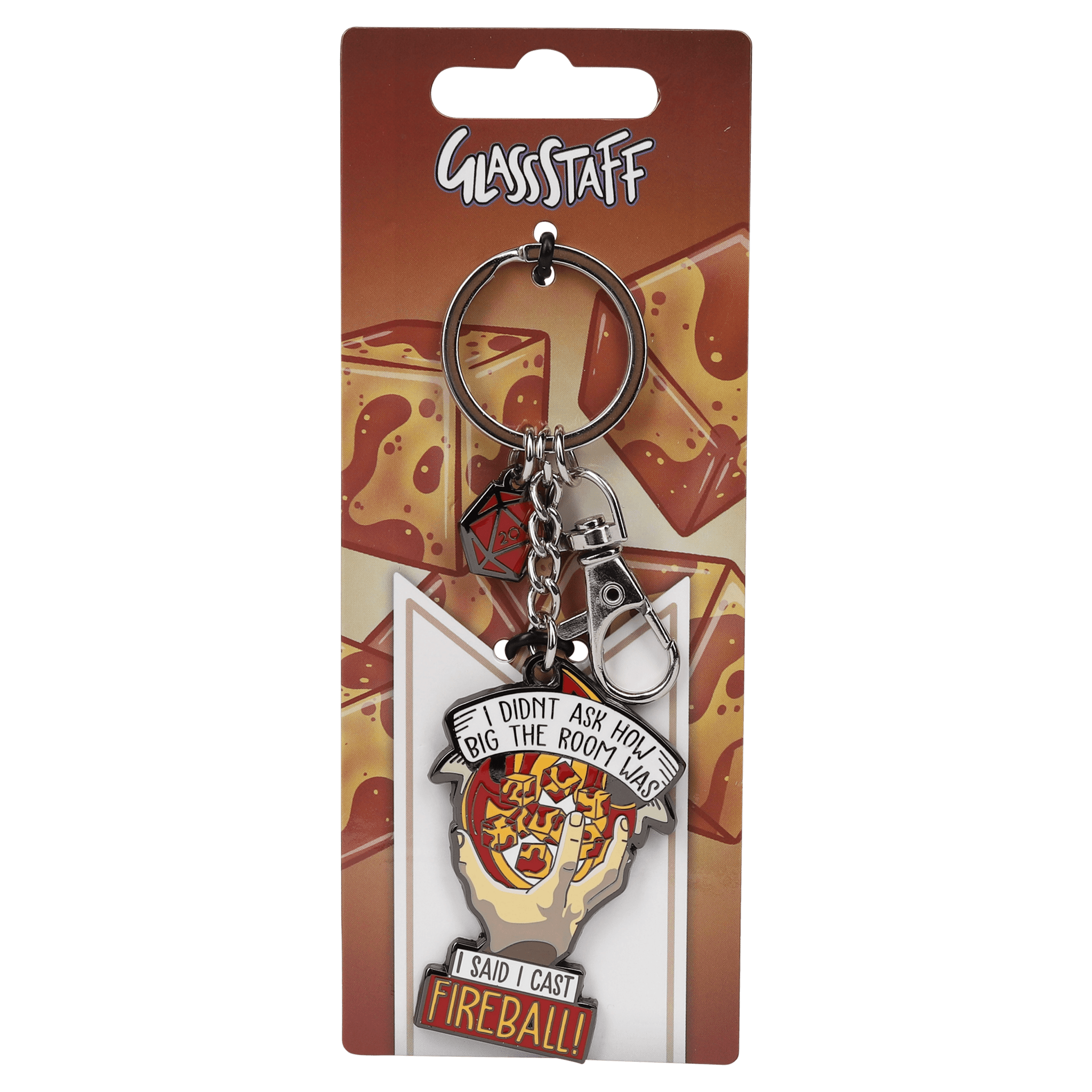 I Cast Fireball Keychain - Keychain - GlassStaff